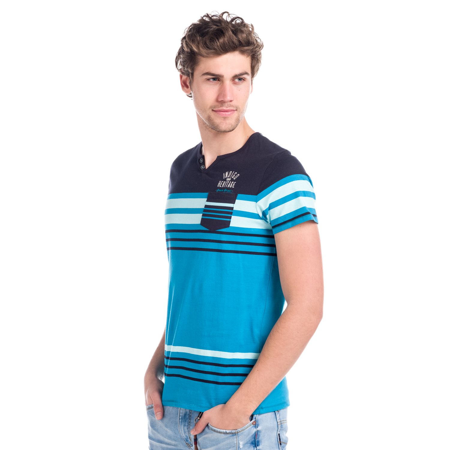 Camiseta bicolor rayas | Ropa casual