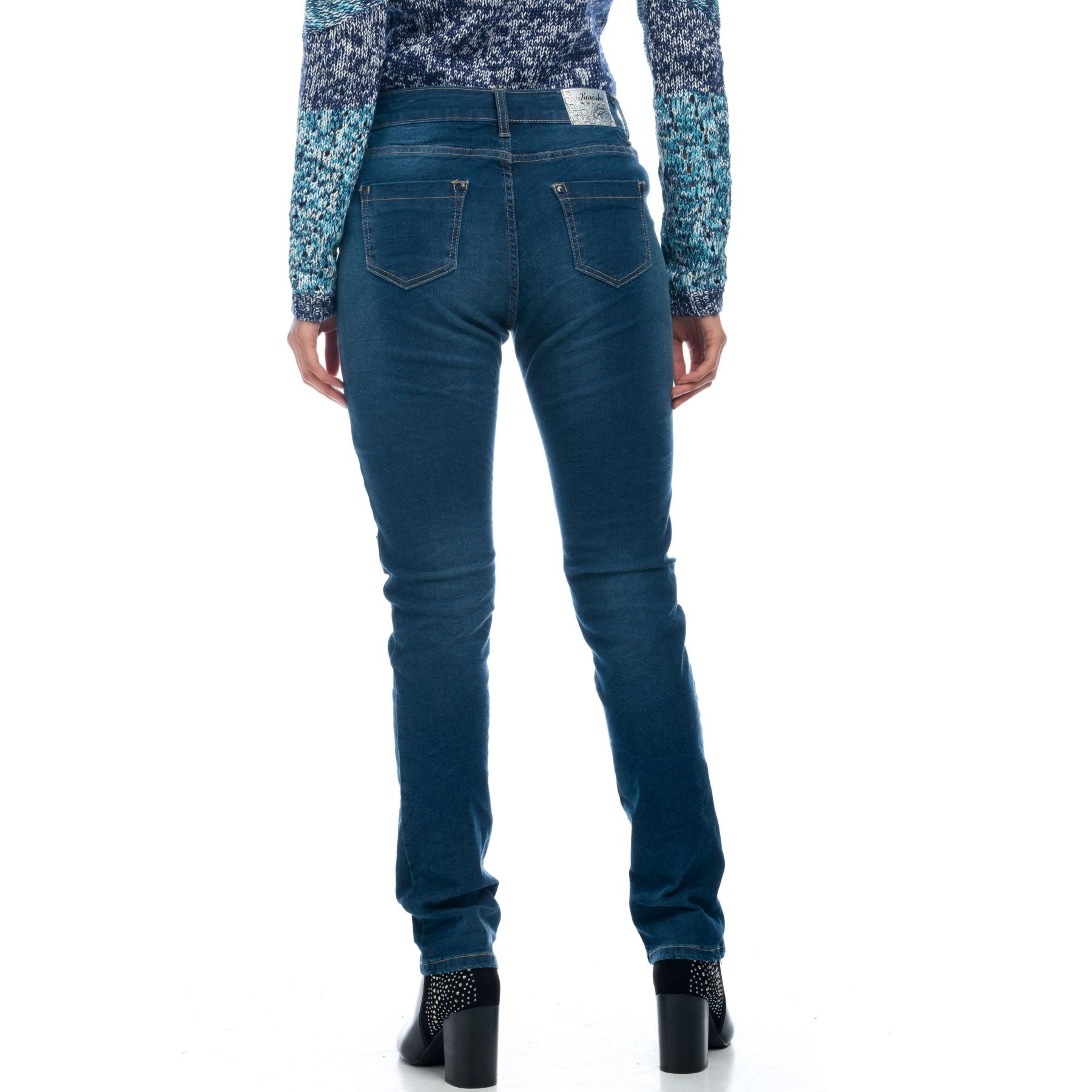 Pantalon denim parches 2