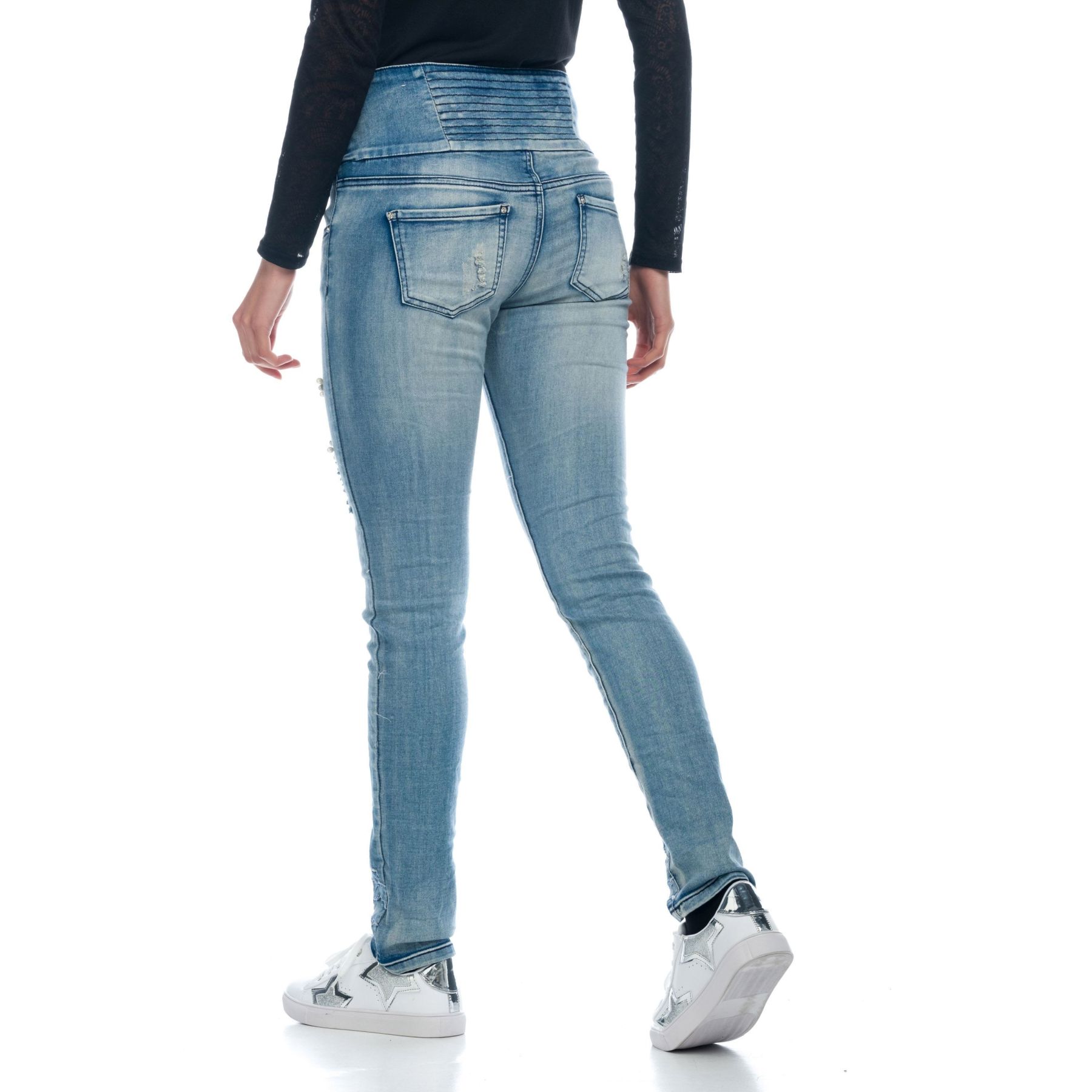 Denim tiro alto semibaggy fantasia 2