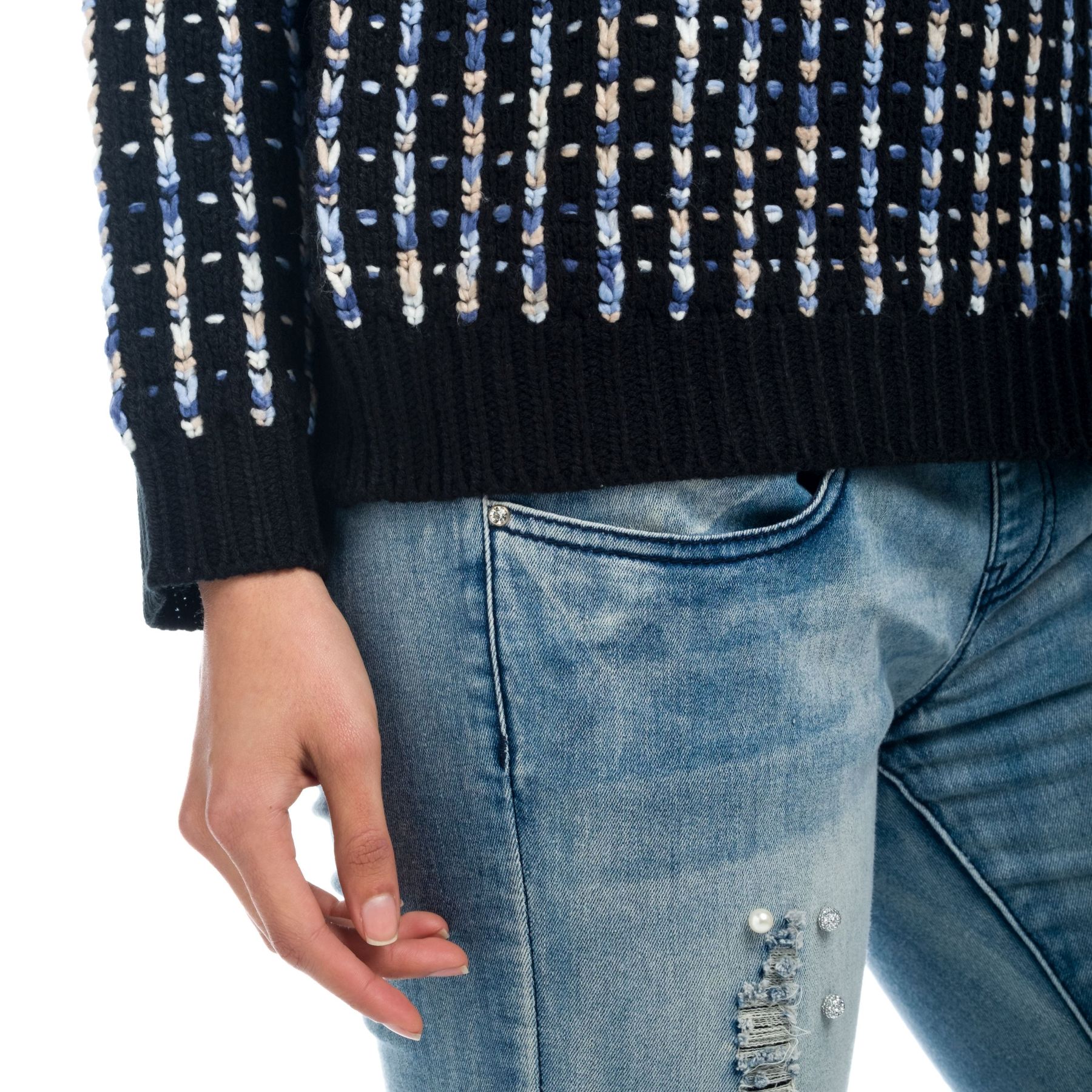 Denim tiro alto semibaggy fantasia 4