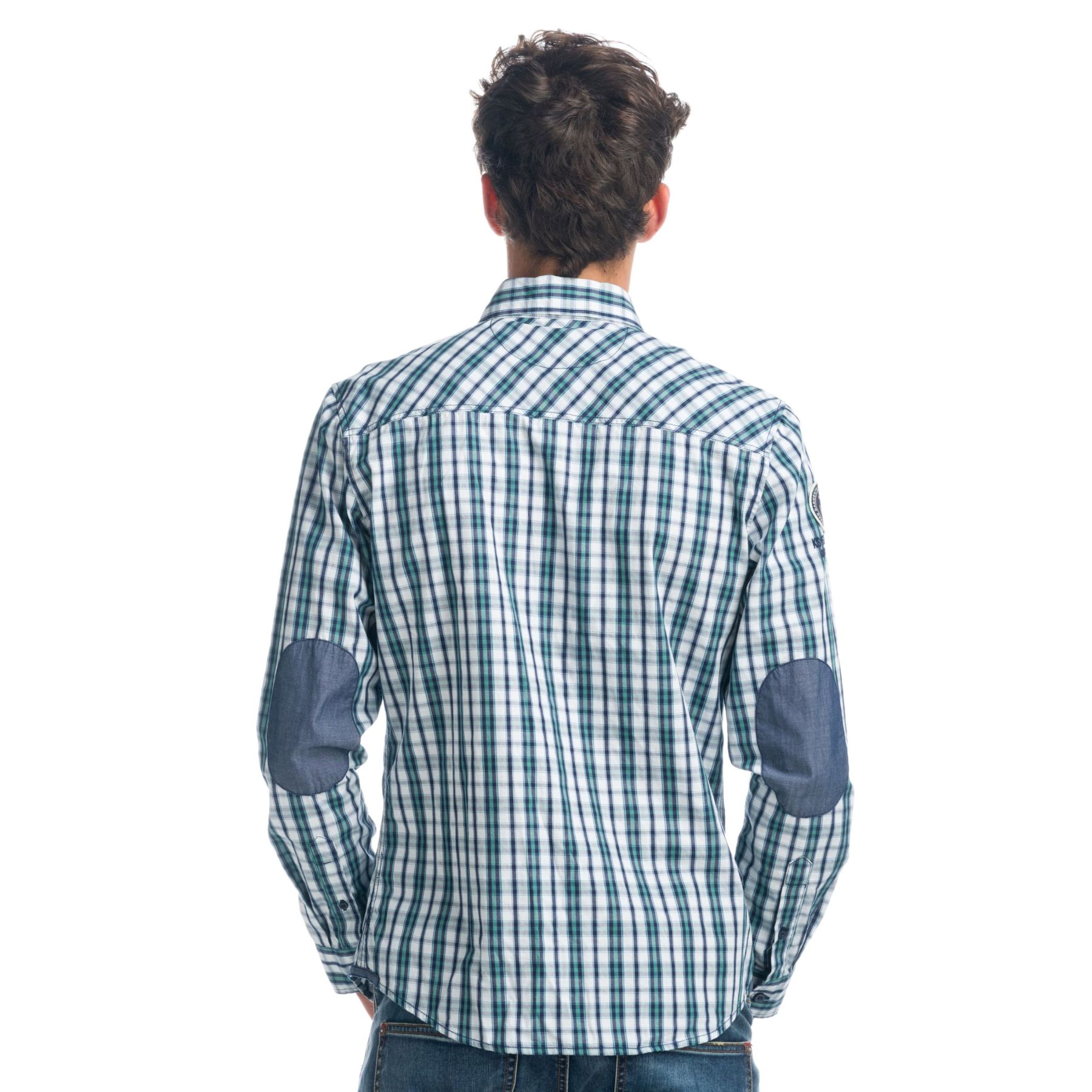Camisa de cuadros con coderas 2