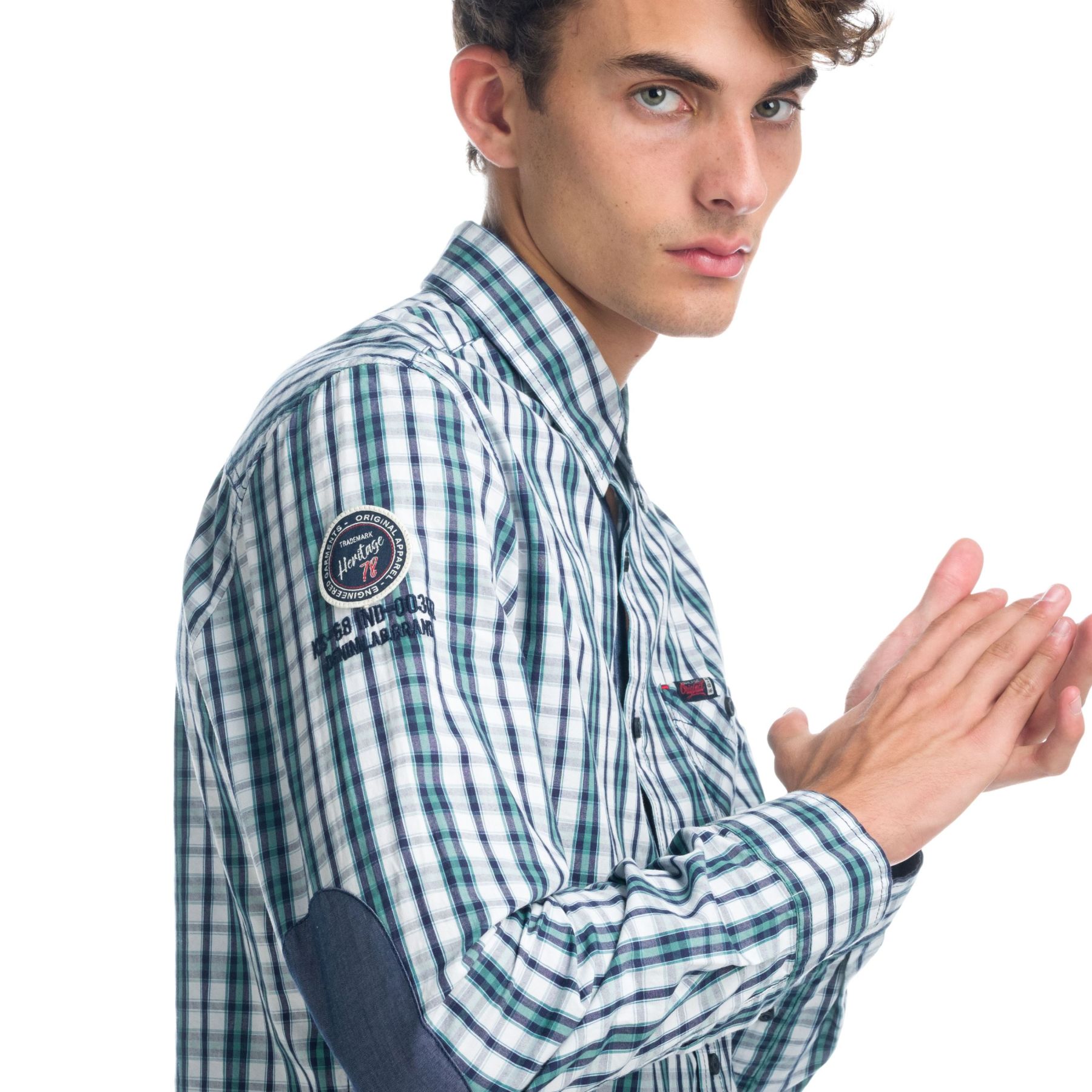 Camisa de cuadros con coderas 3