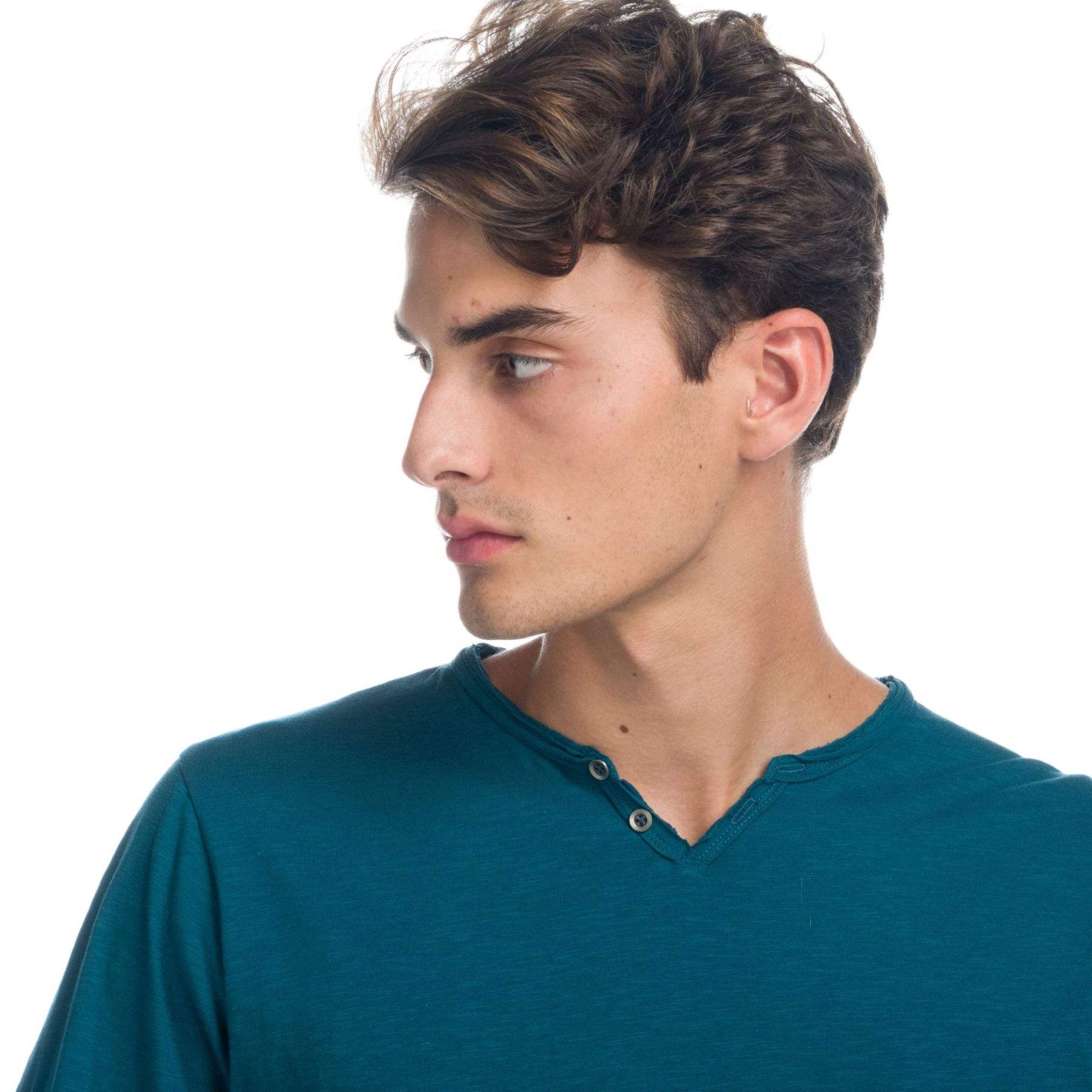 Camiseta manga larga cuello partido 3