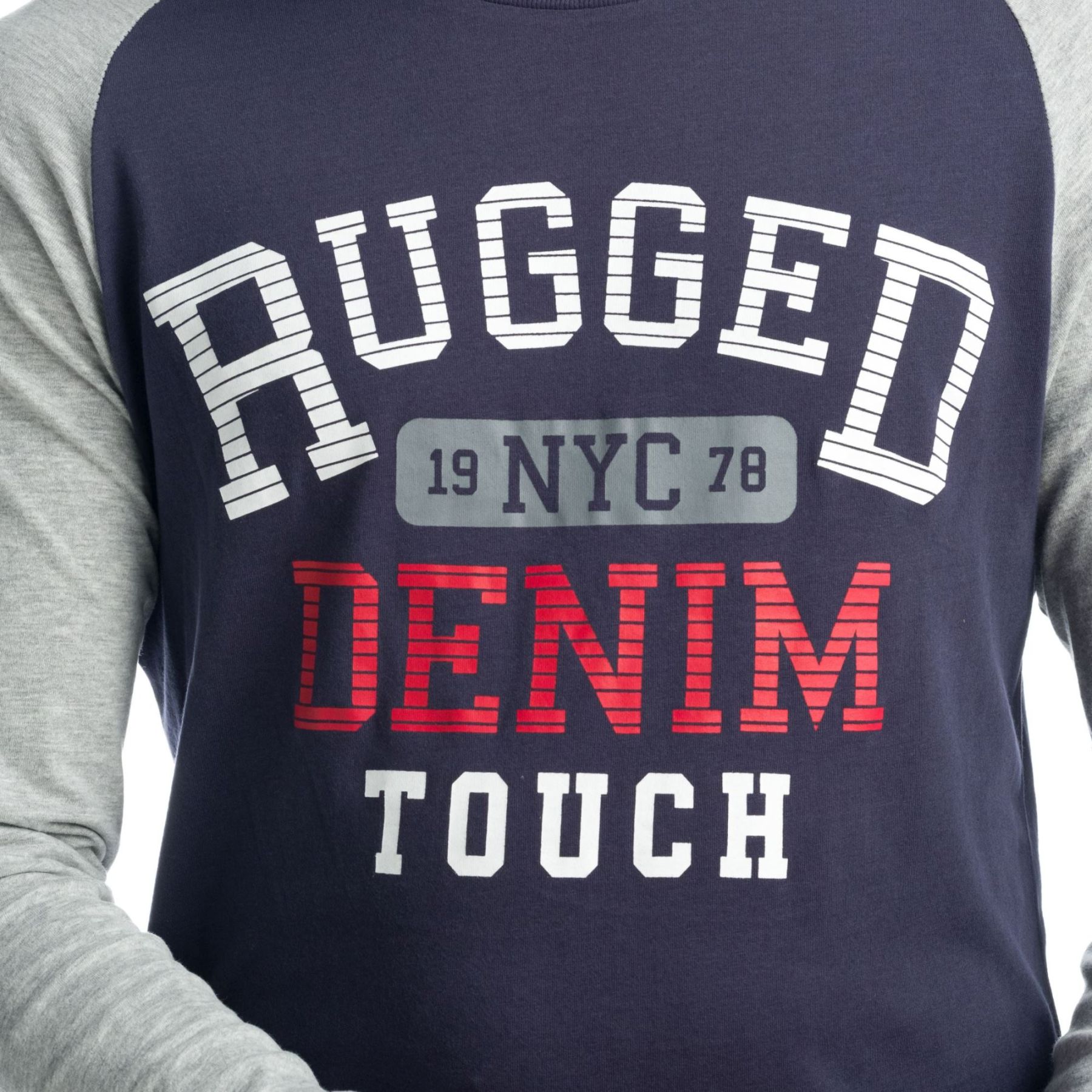 Camiseta manga larga texto frontal 3