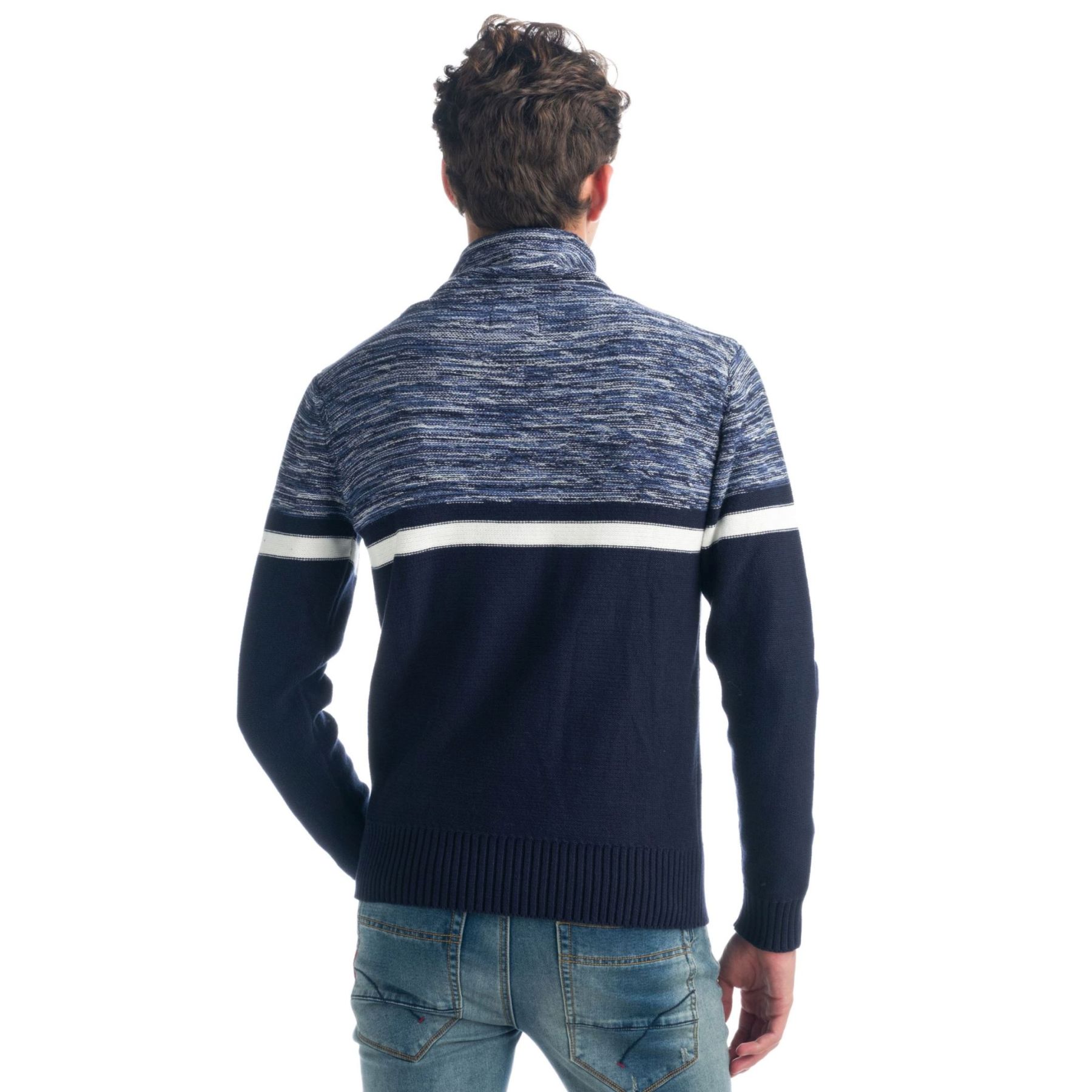 Jersey de efecto jaspeado y cuello alto 2