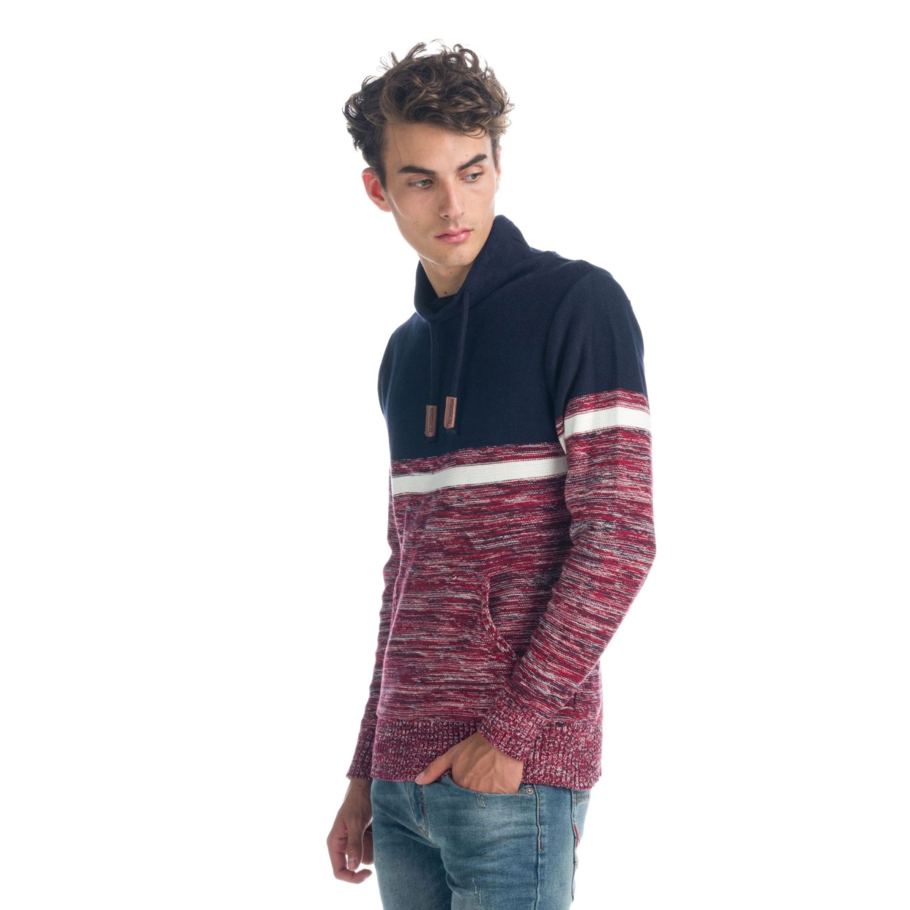 Jersey de efecto jaspeado y cuello alto 2