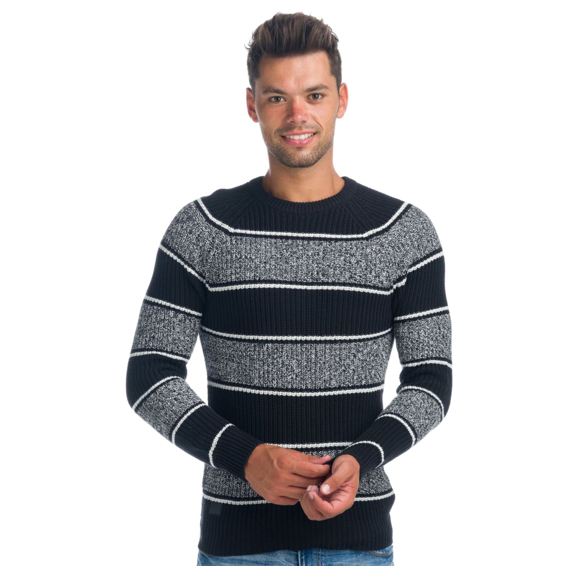 Jersey manga larga de rayas