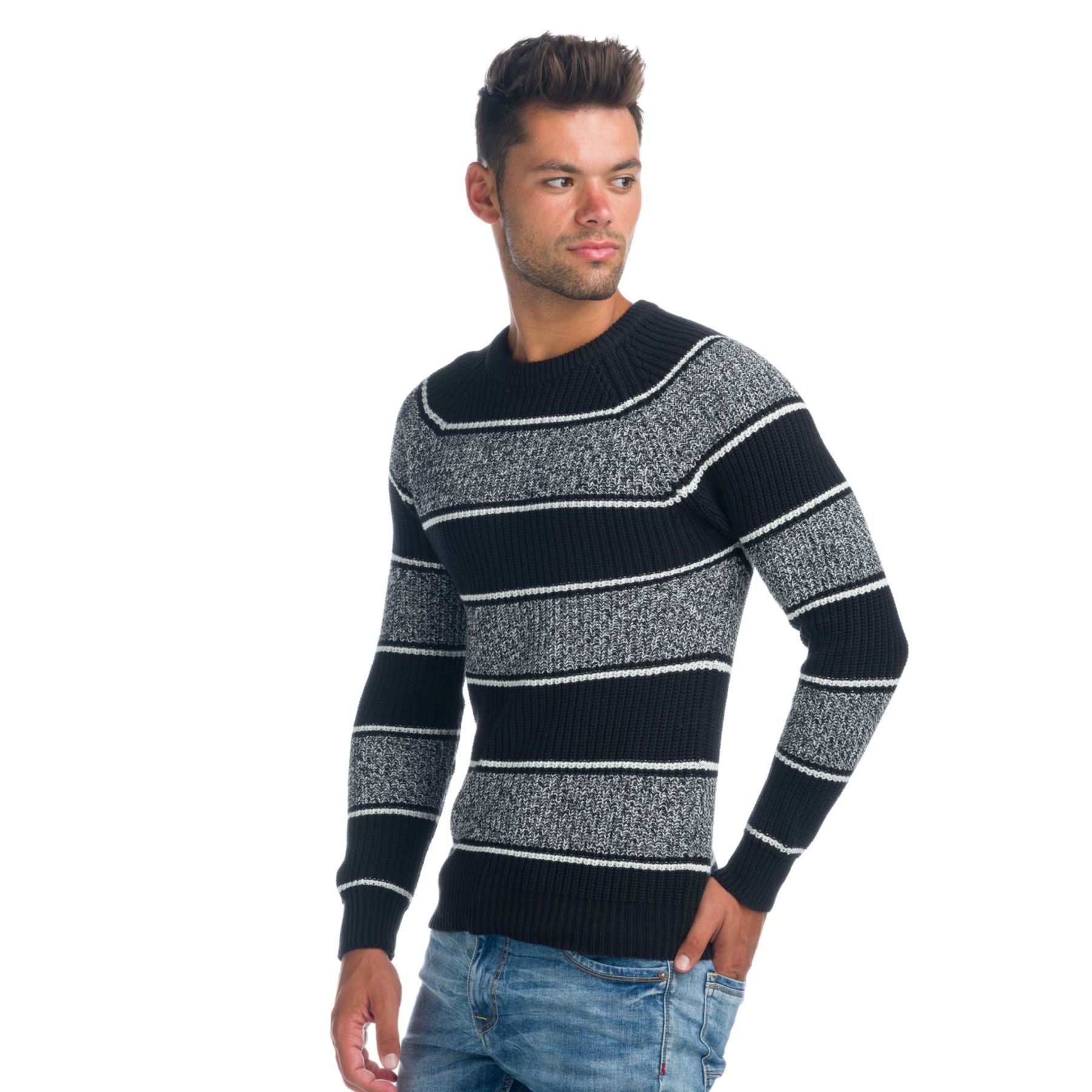 Jersey manga larga de rayas 1