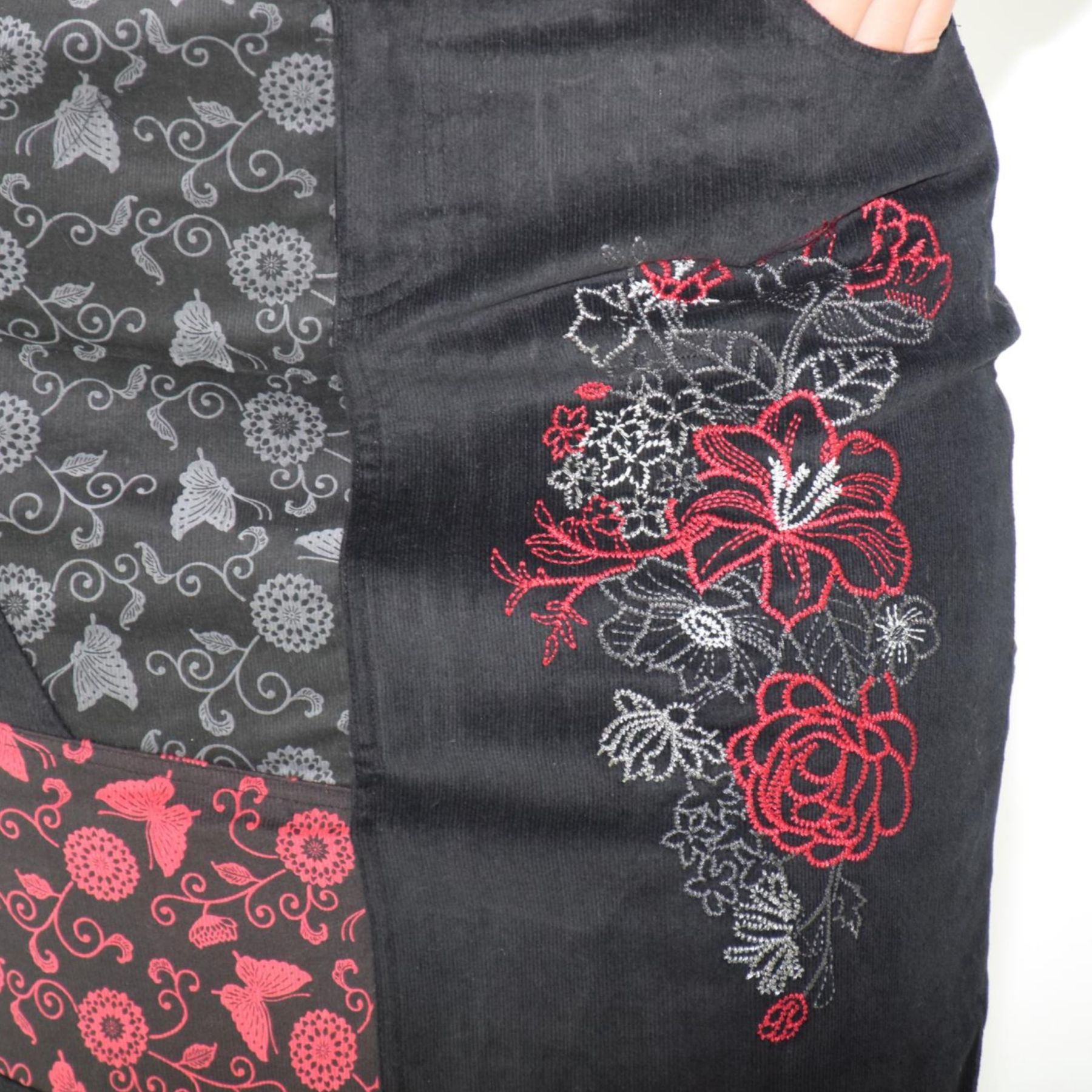 Falda estampado floral 2