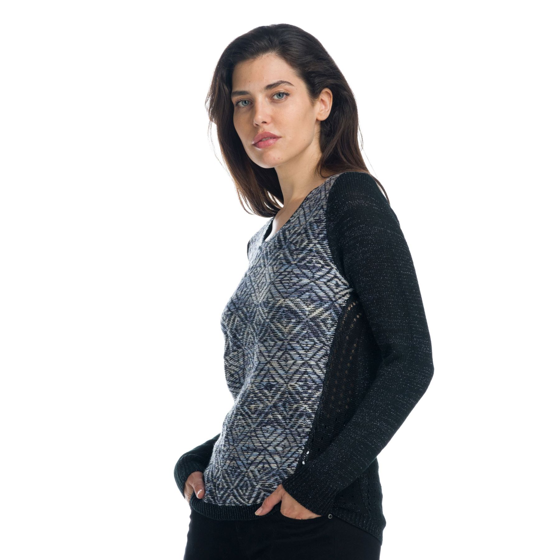 Jersey con dibujos geometricos 1