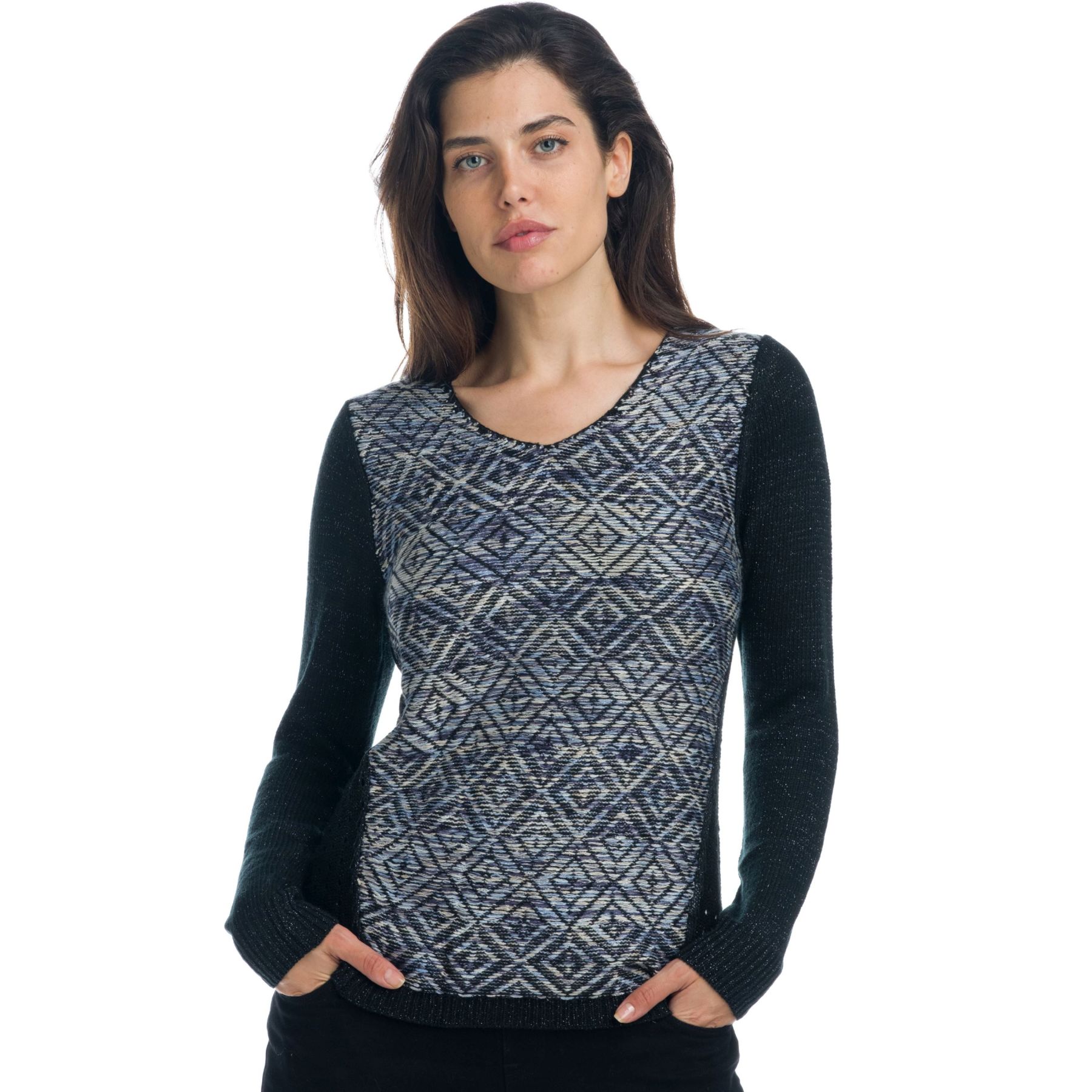 Jersey con dibujos geometricos