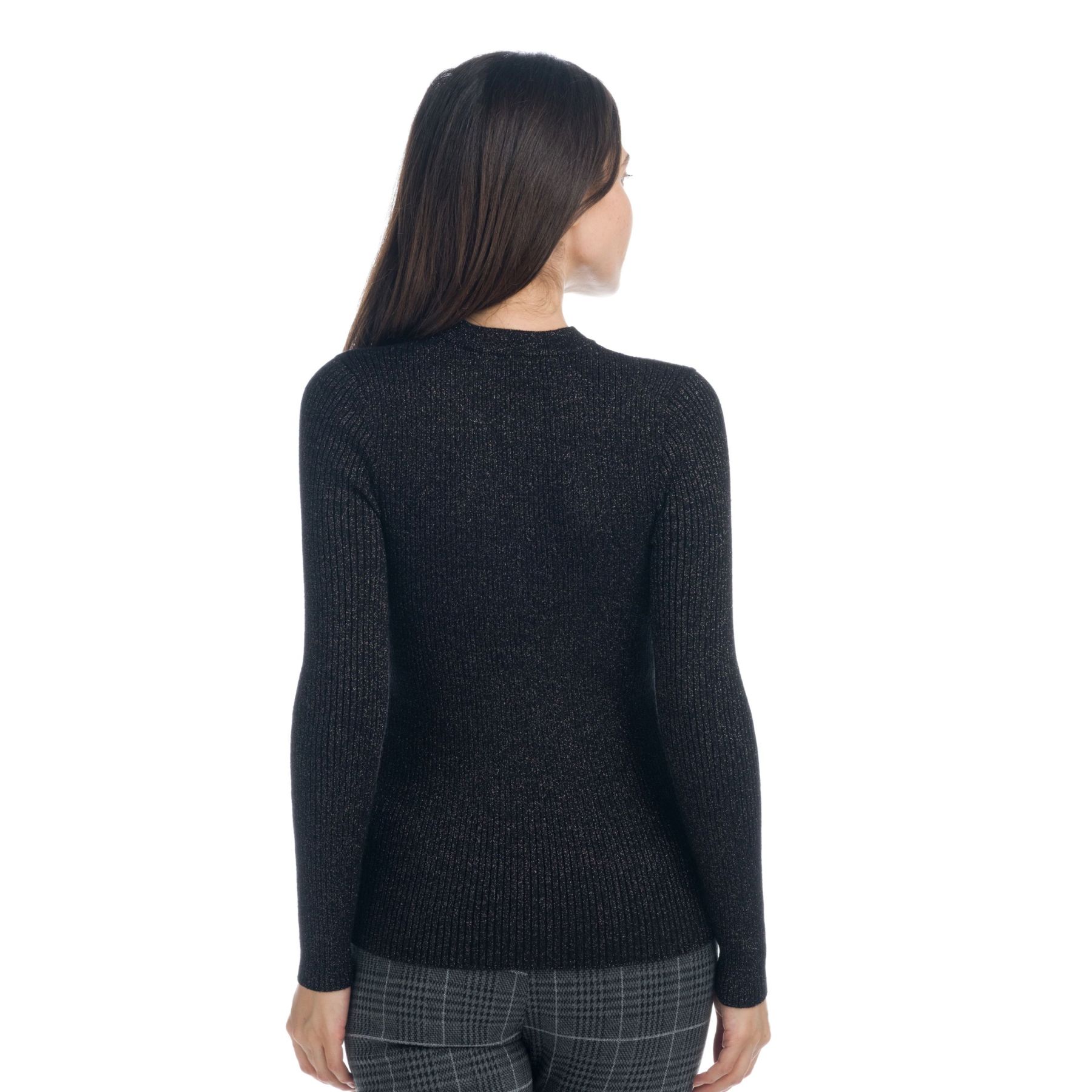 Jersey de punto con lurex dorado 2