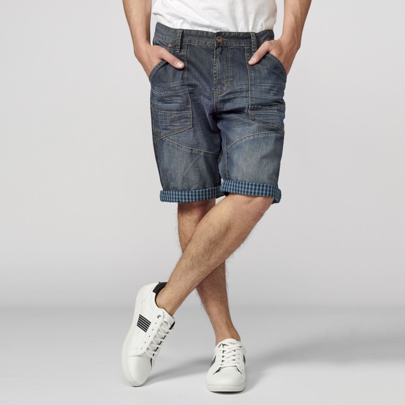 Bermuda  loose fit denim 100%