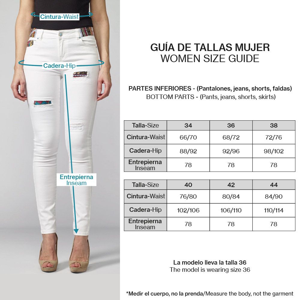 Pantalón largo slim fit con bordados 4