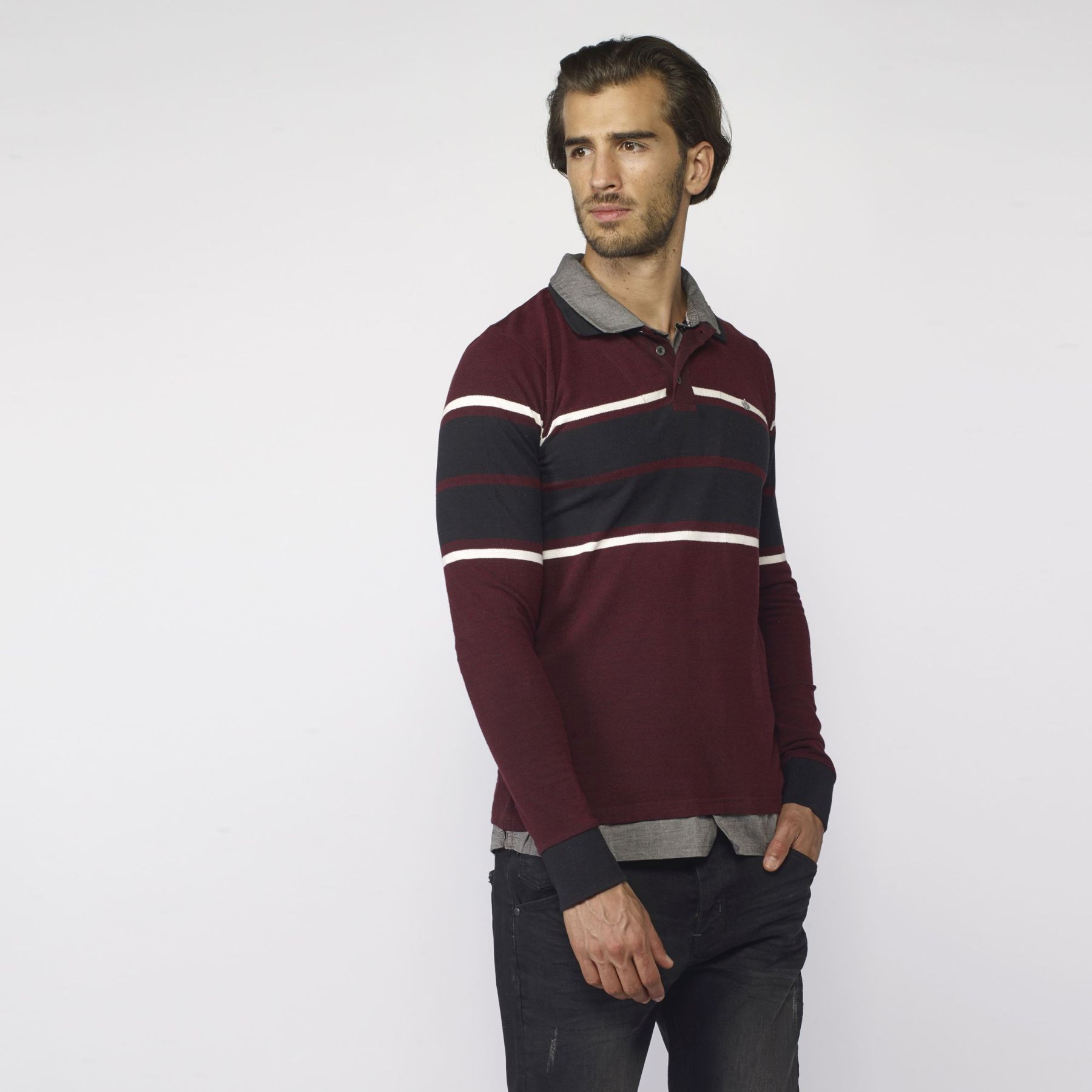 Polo with incorporated shirt 1