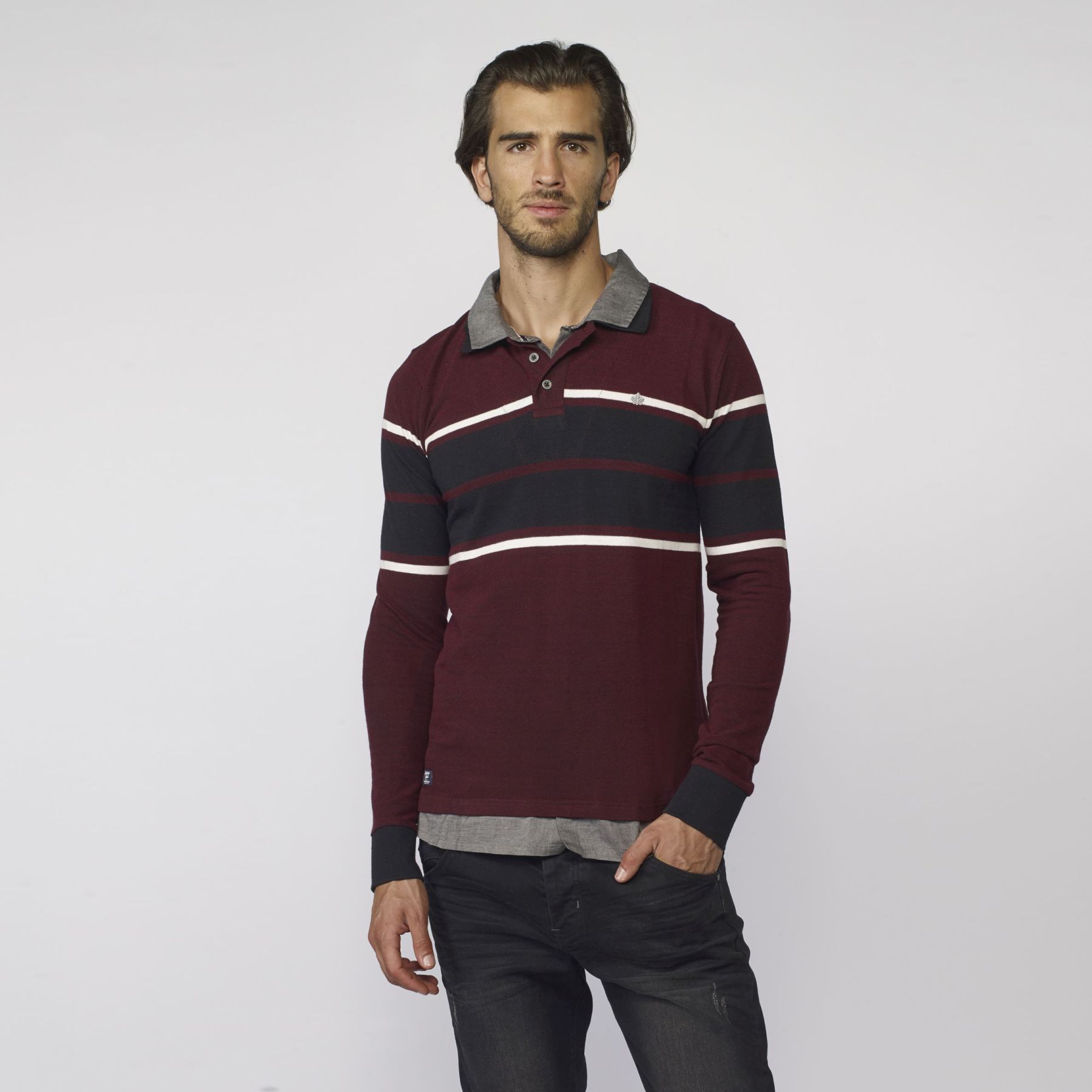 Polo with incorporated shirt 2