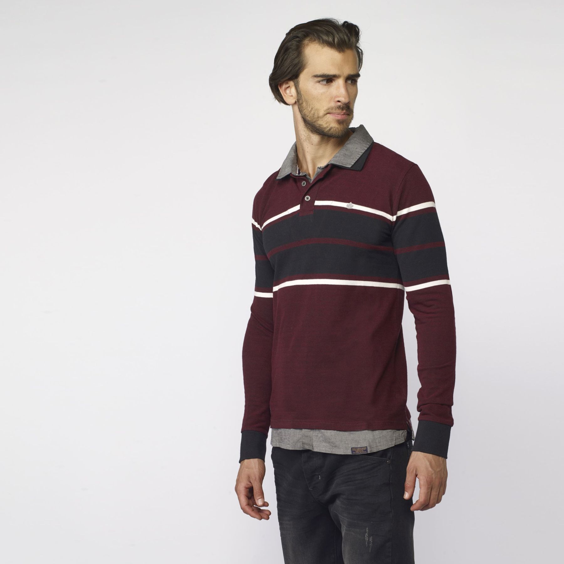 Polo with incorporated shirt 3