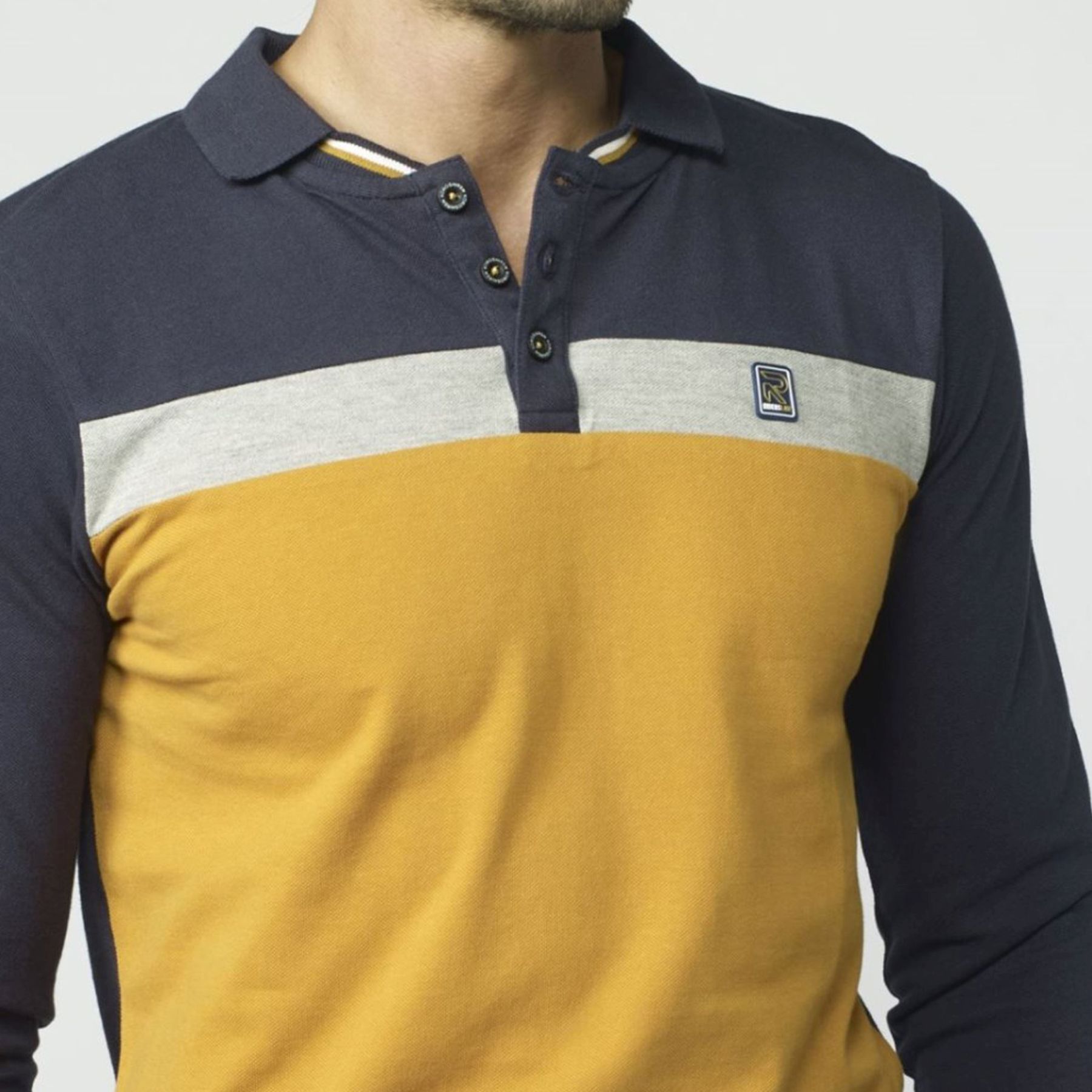 Polo de cortes a contraste 5