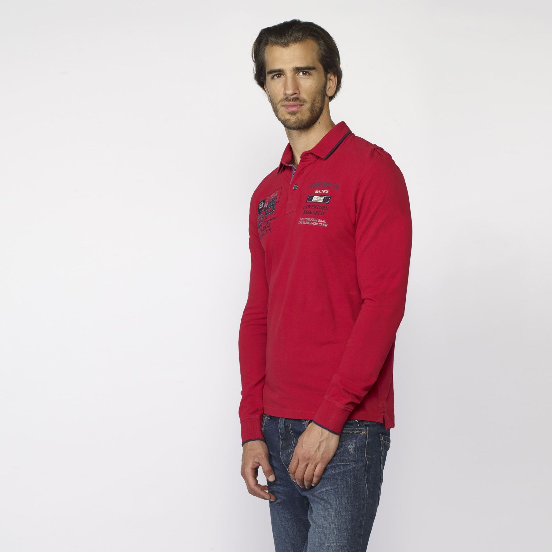 Polo estampado de texto 1