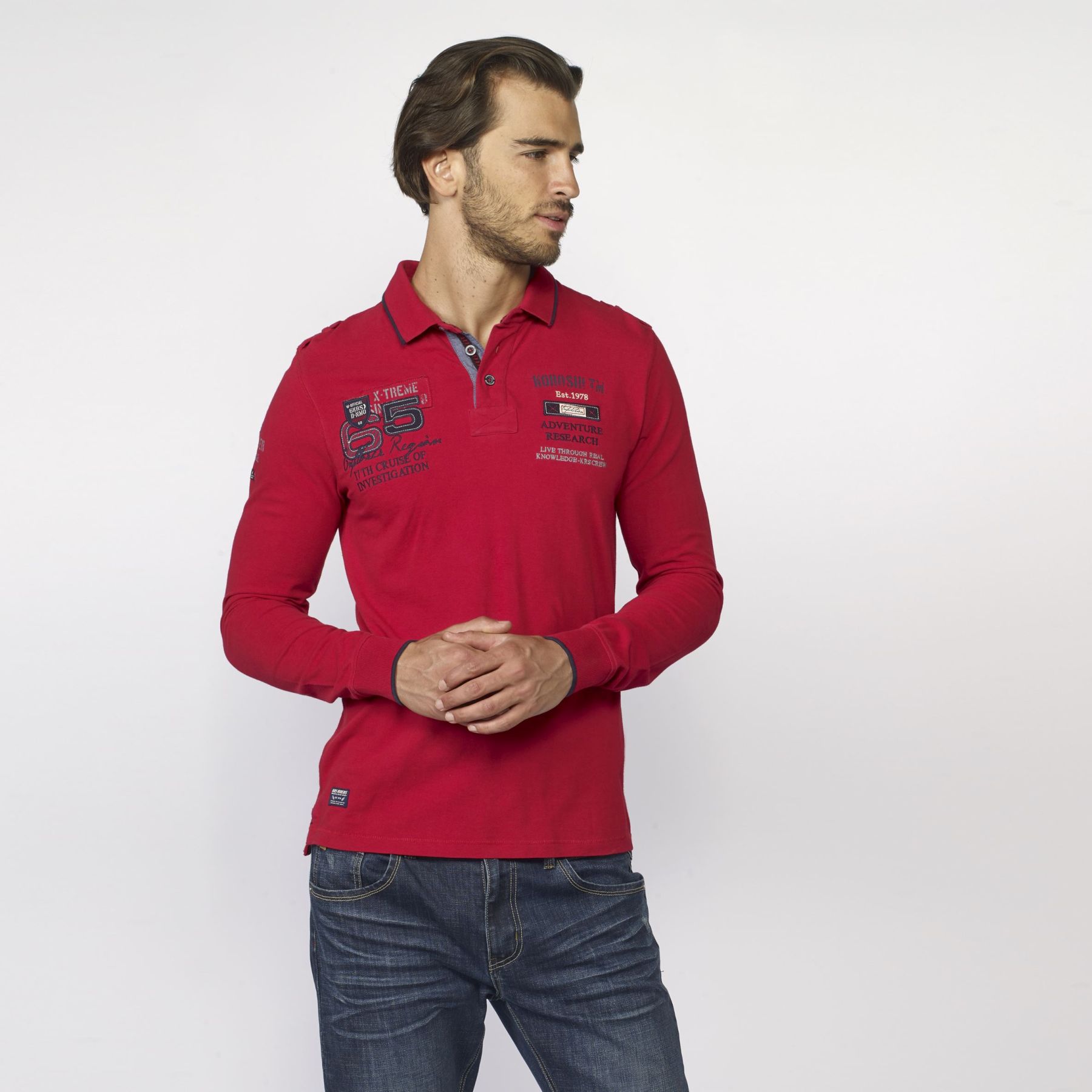 Polo estampado de texto 6