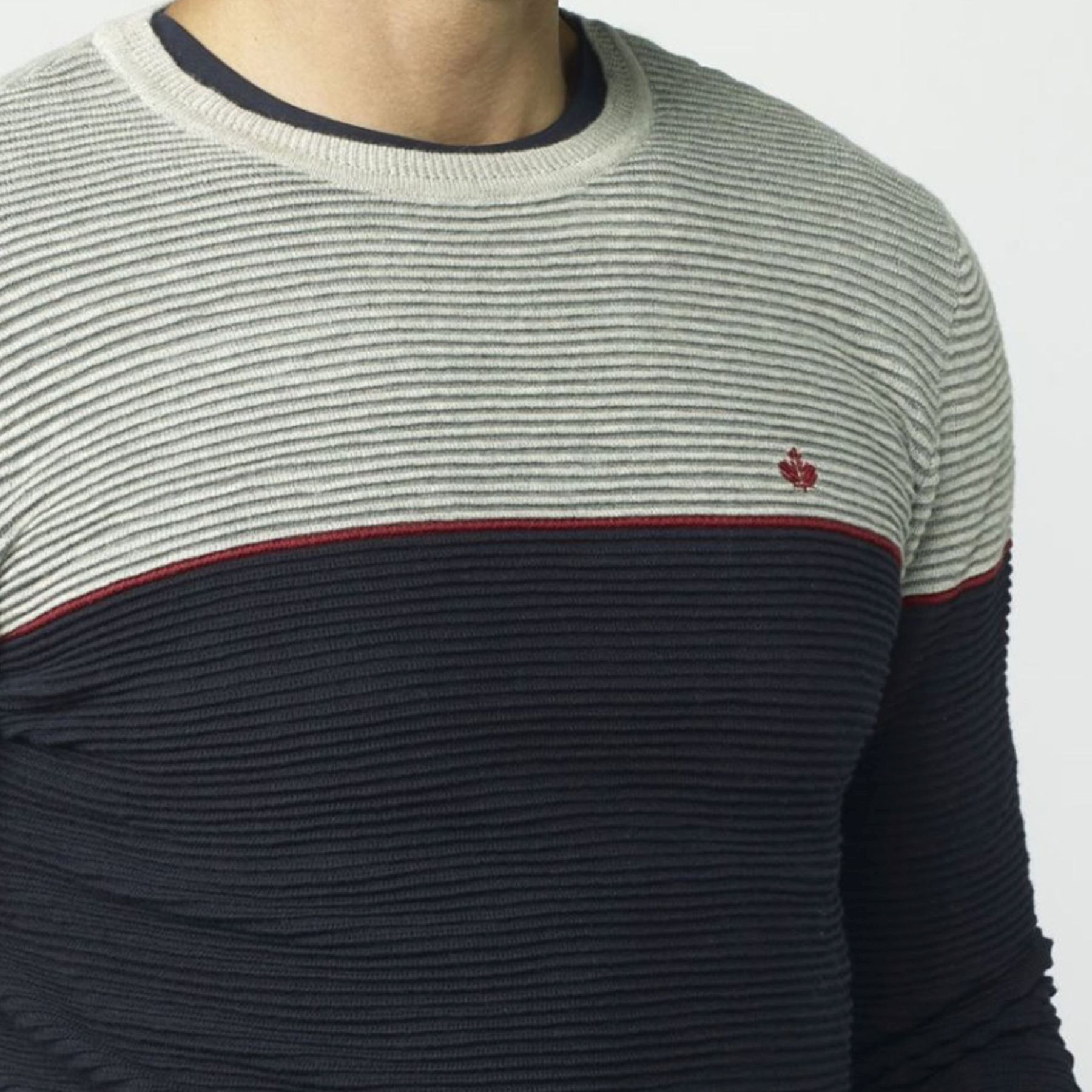 Jersey punto canutillo bicolor 4