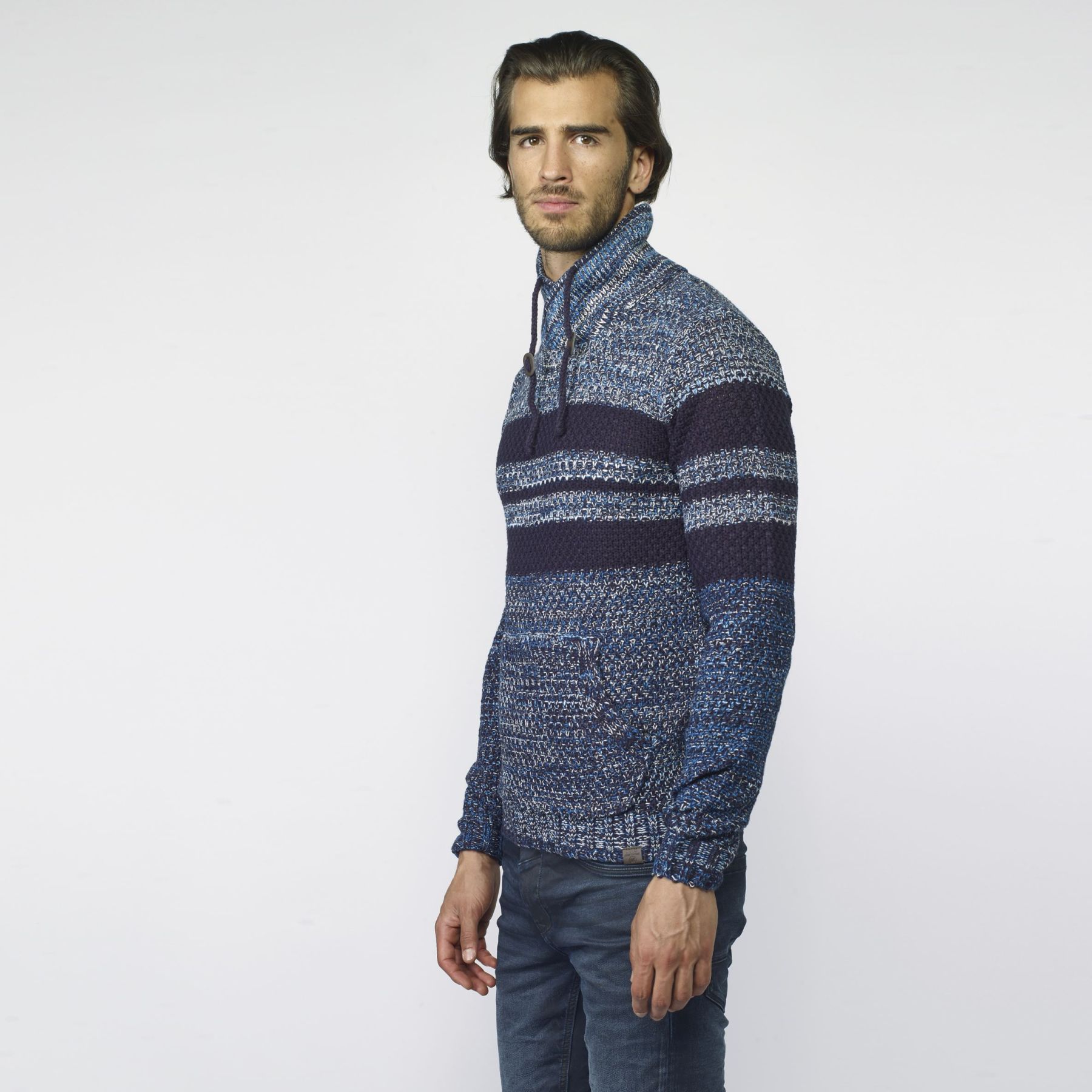 Jersey de rayas y efecto jaspeado 3