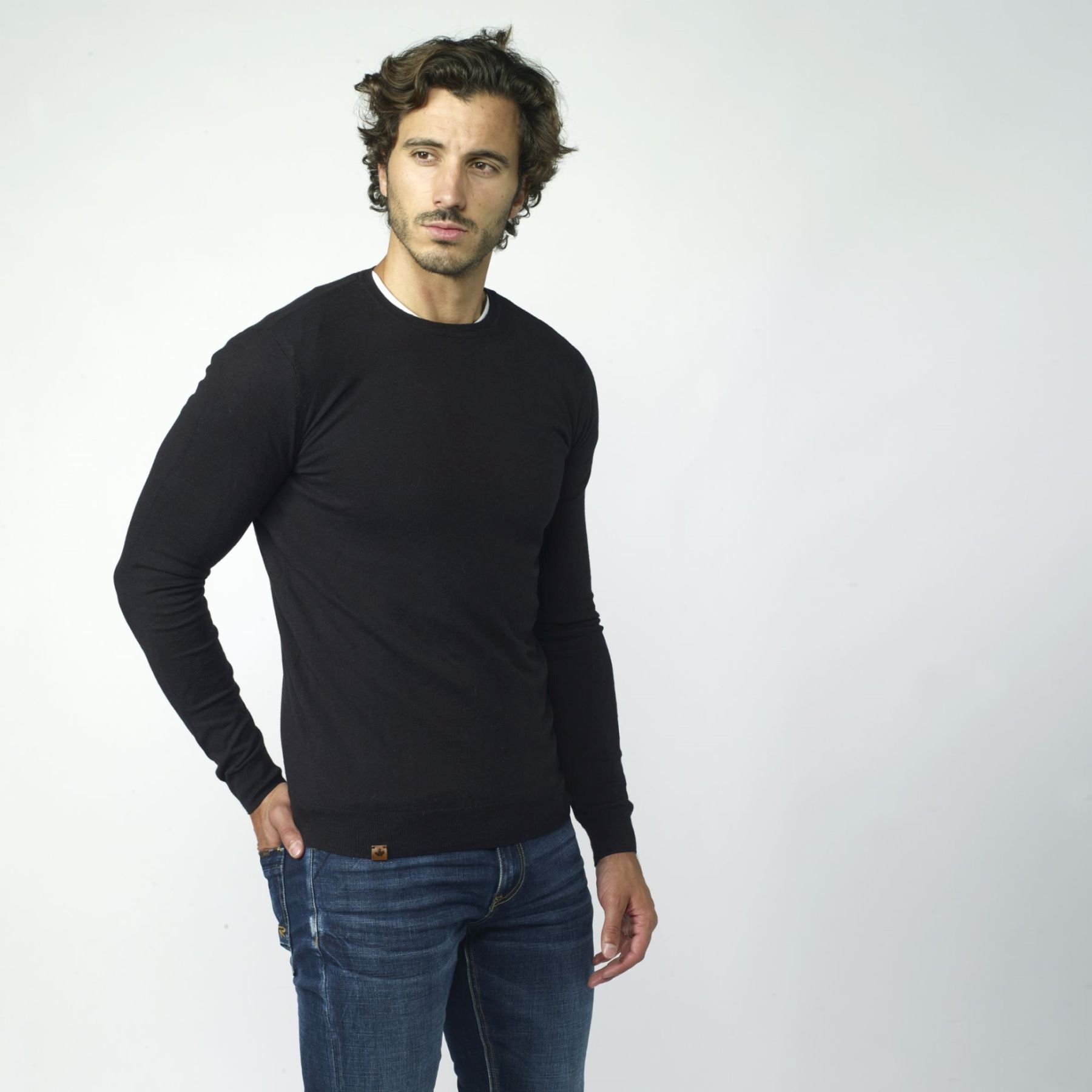 Jersey bÁsico de cashmere