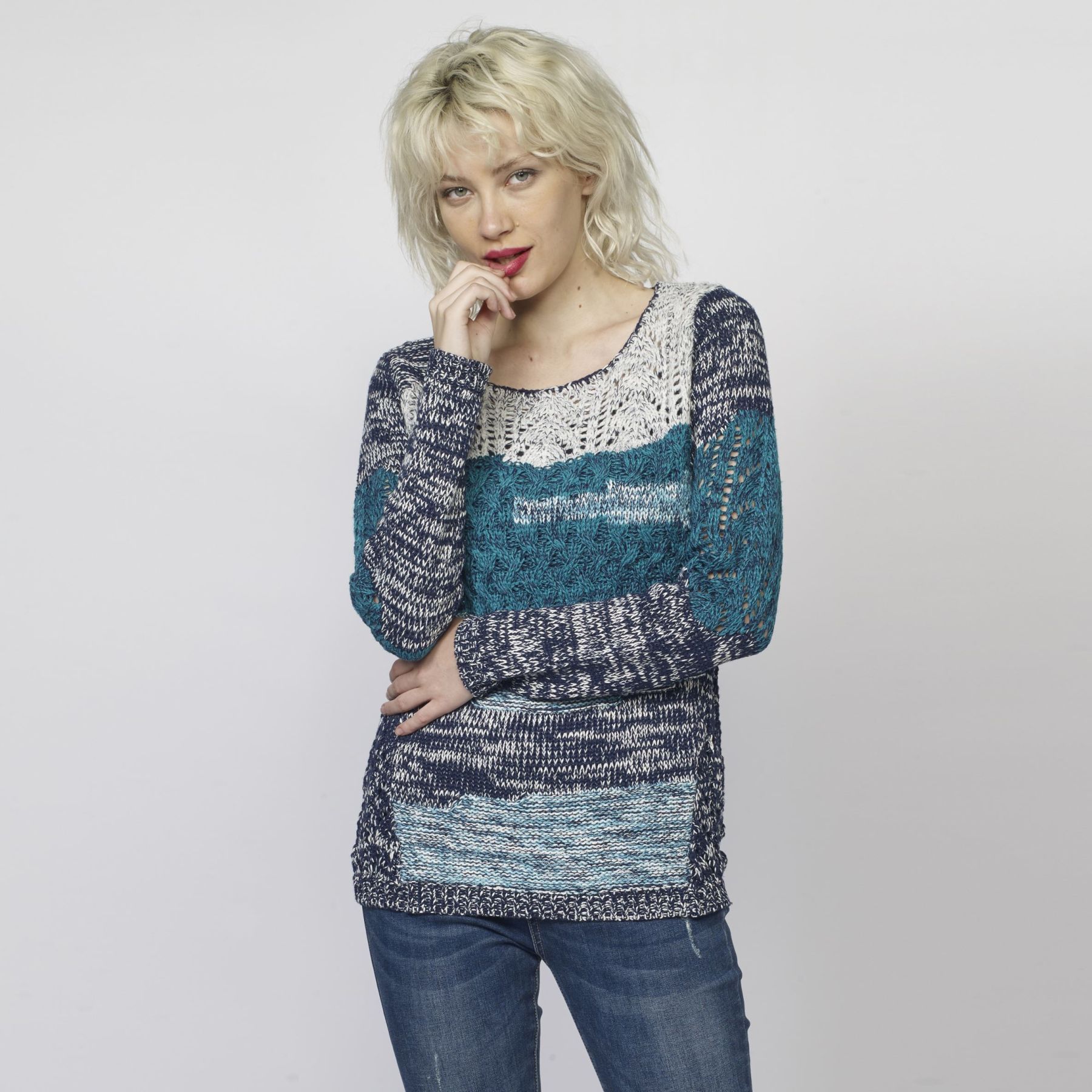 Pull À rayures et tirage 1