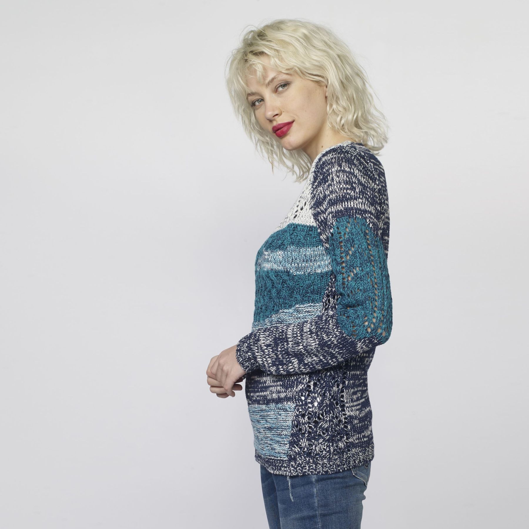 Pull À rayures et tirage 2