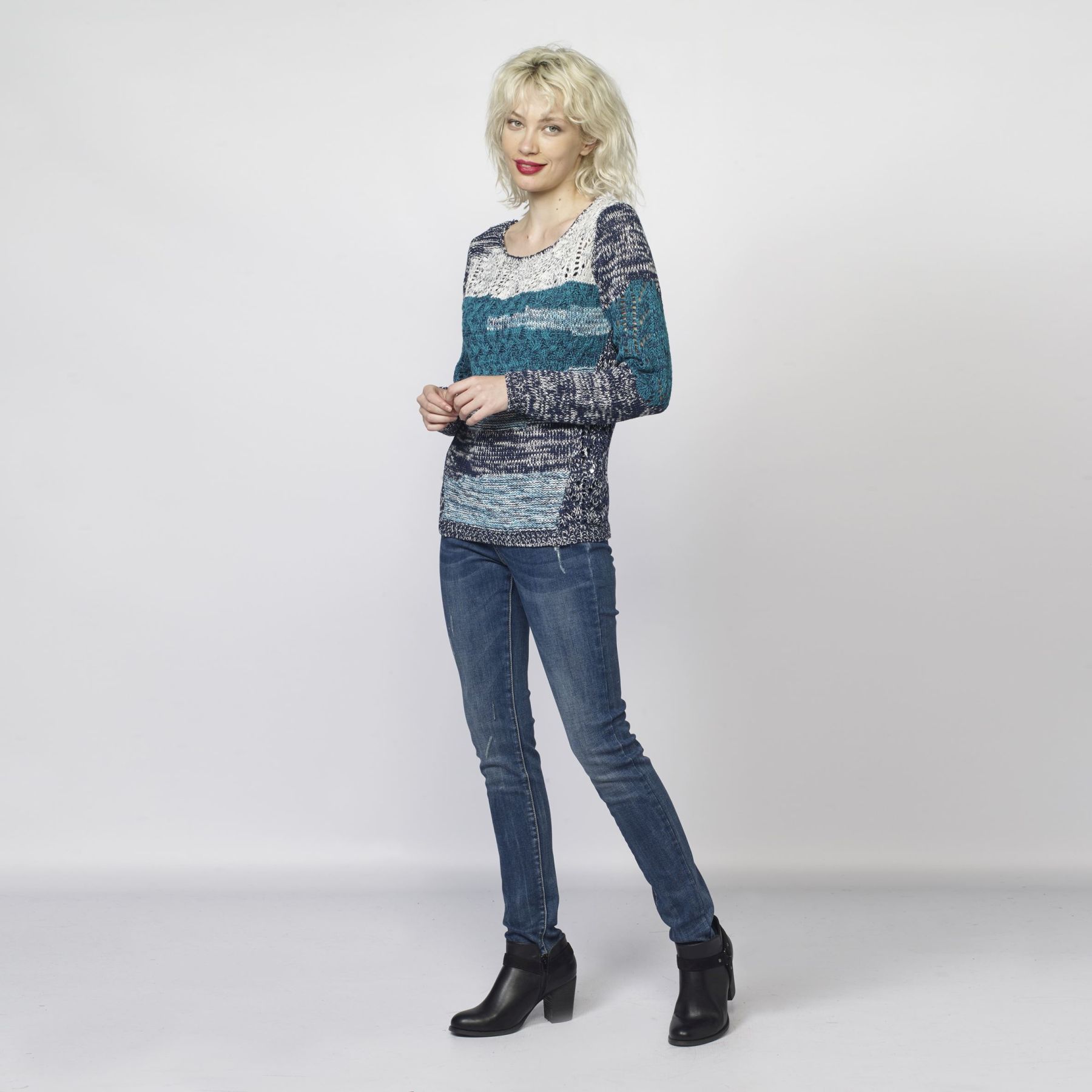 Pull À rayures et tirage