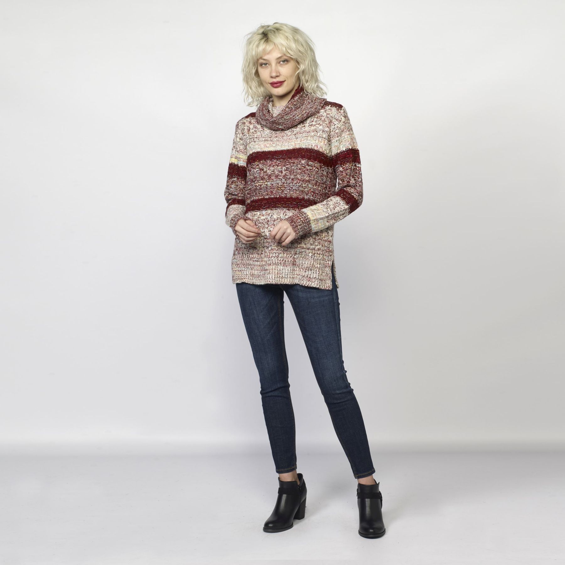 Jersey de rayas multicolor