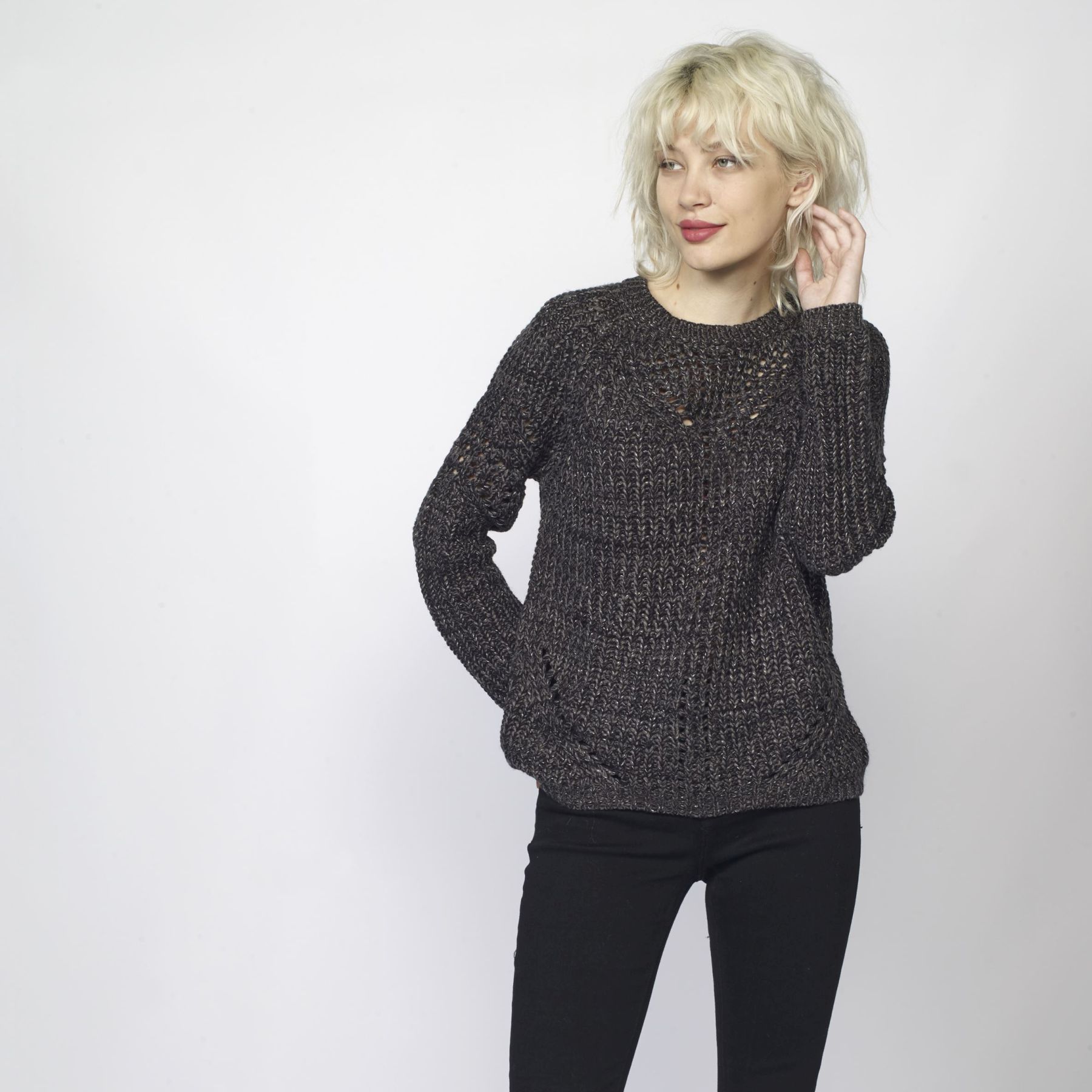 Pull en maille cÔtelÉ 3