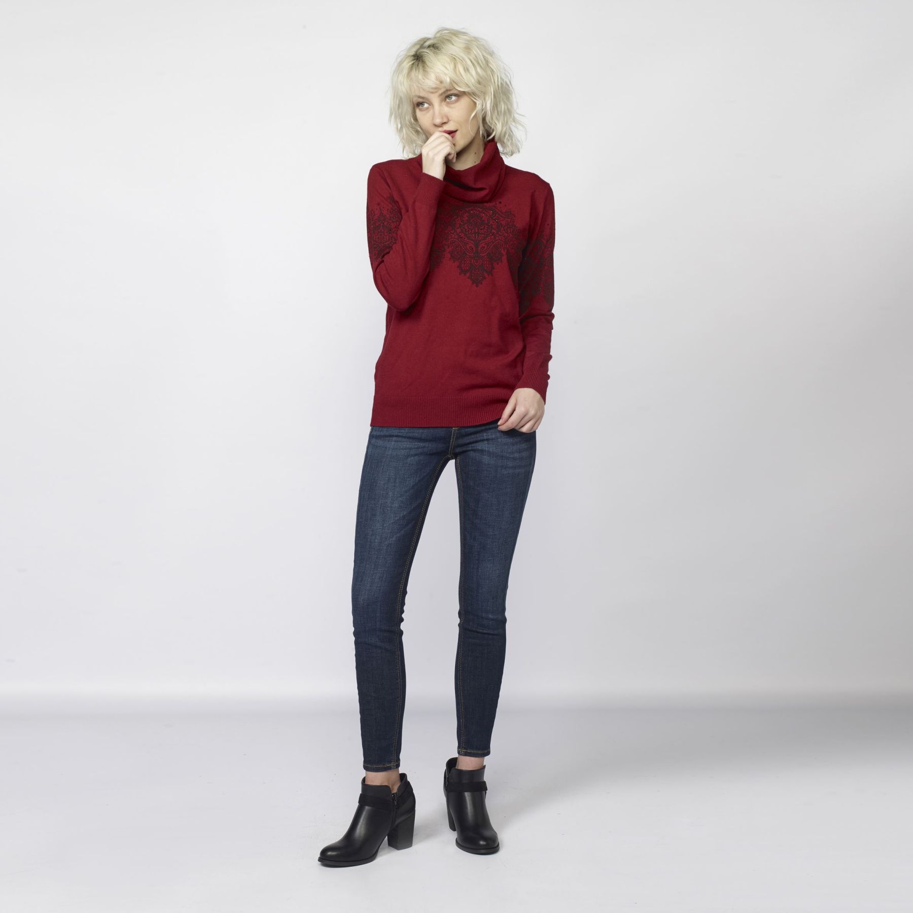 Jersey estampado cachemir