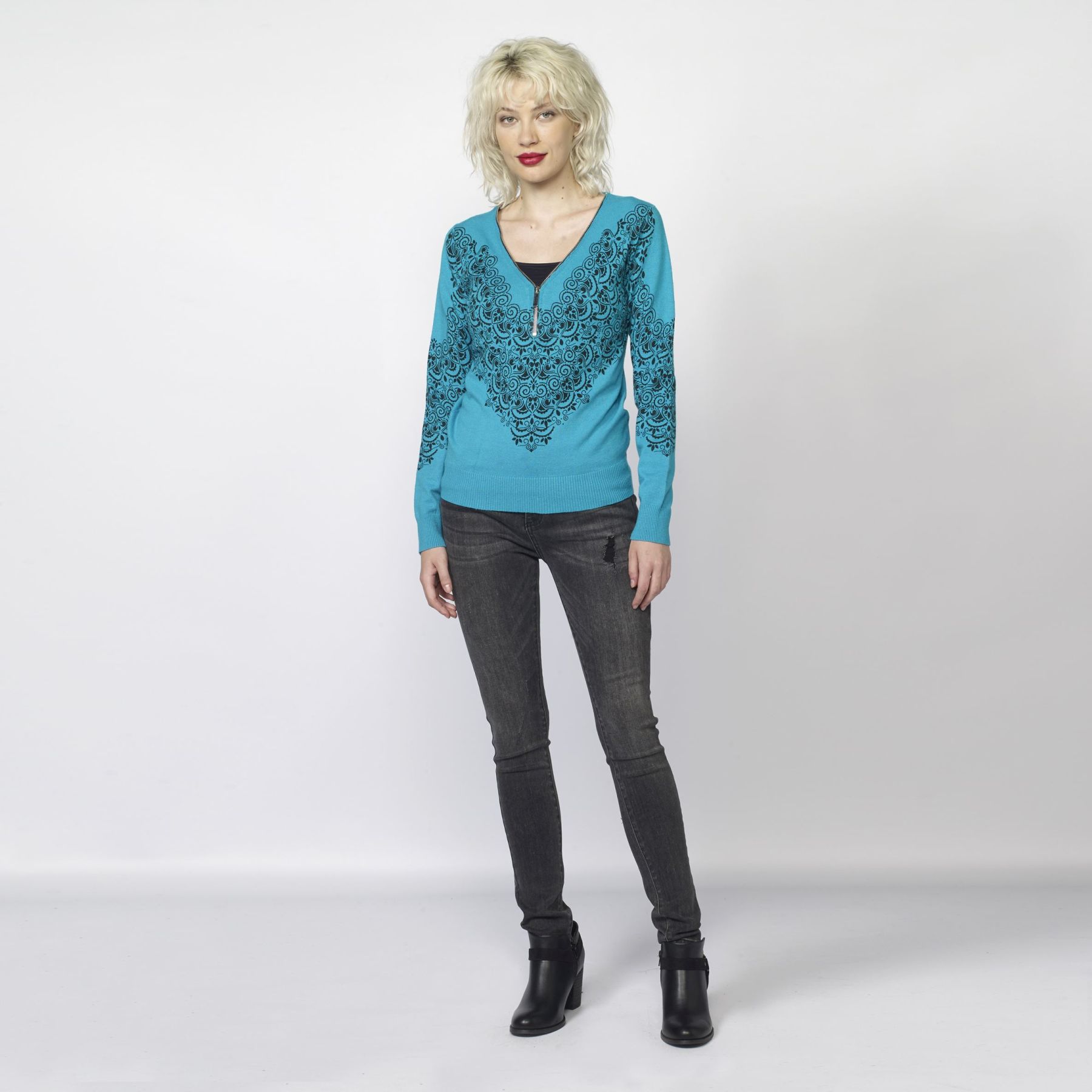 Jersey estampado cachemir