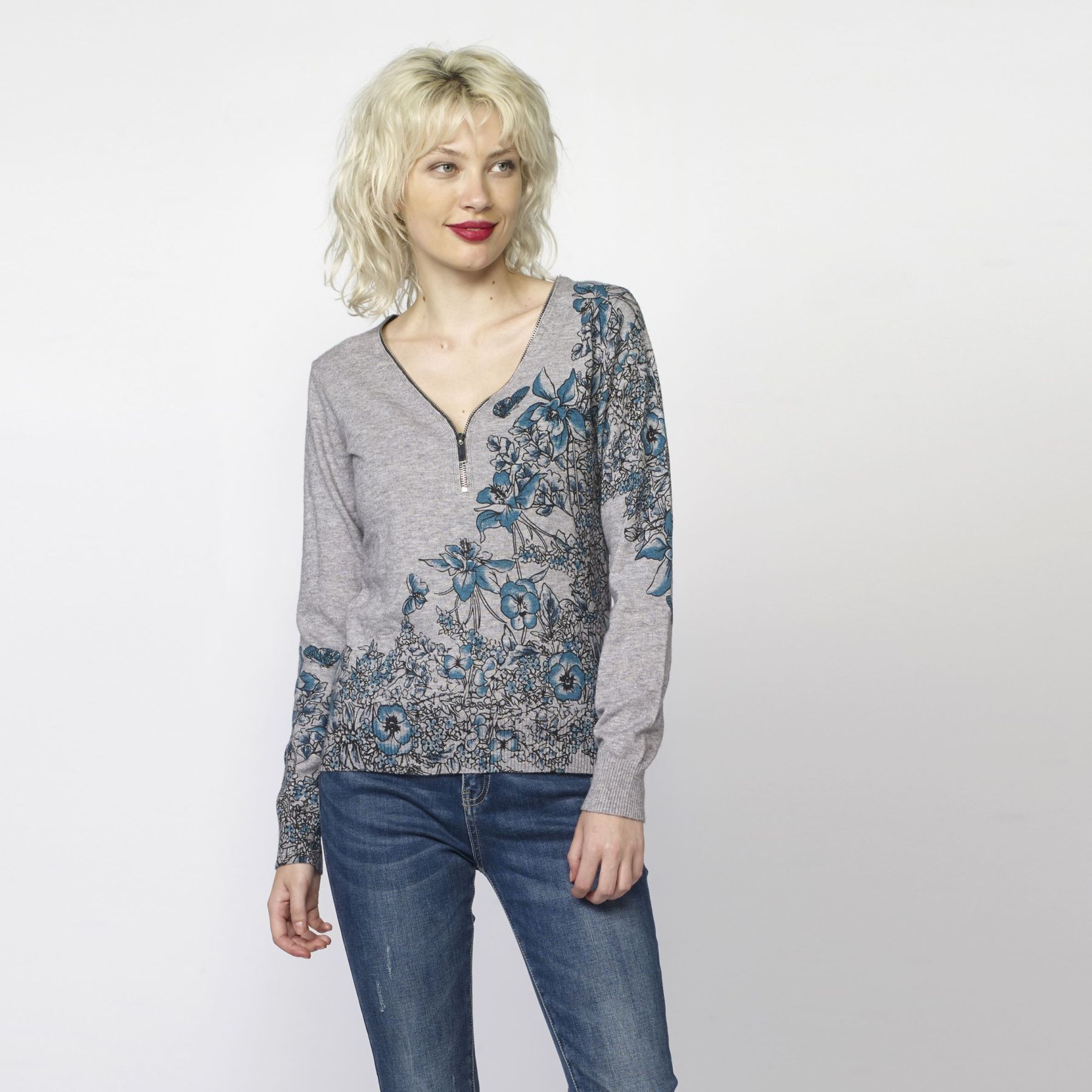 Jersey estampado floral 2