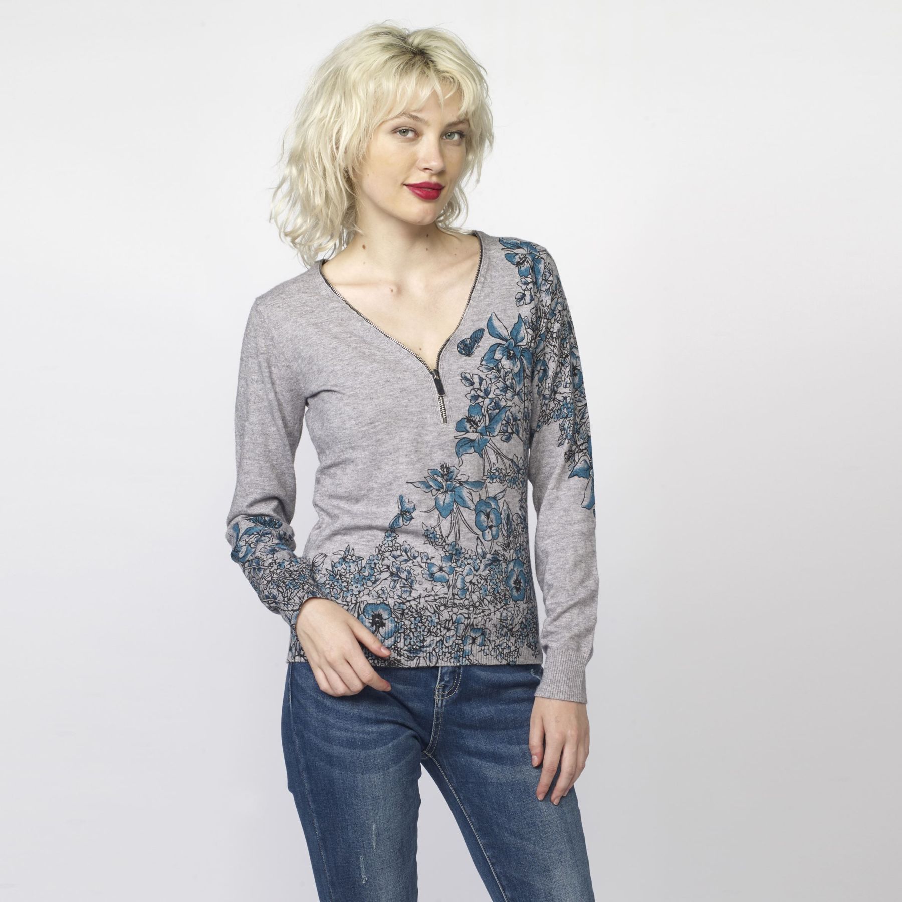 Jersey estampado floral 5