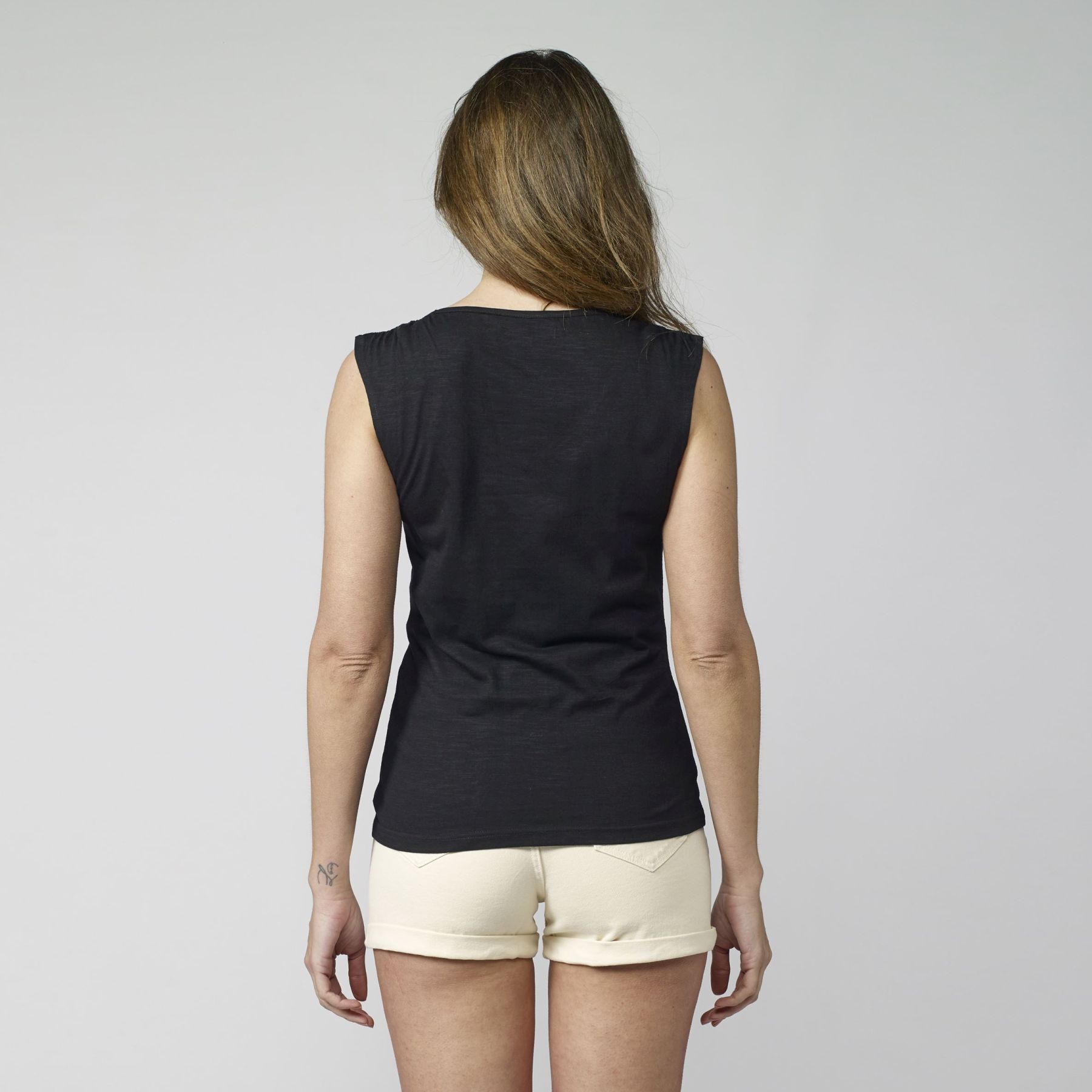 Top sin mangas estampado étnico color Negro para Mujer 6