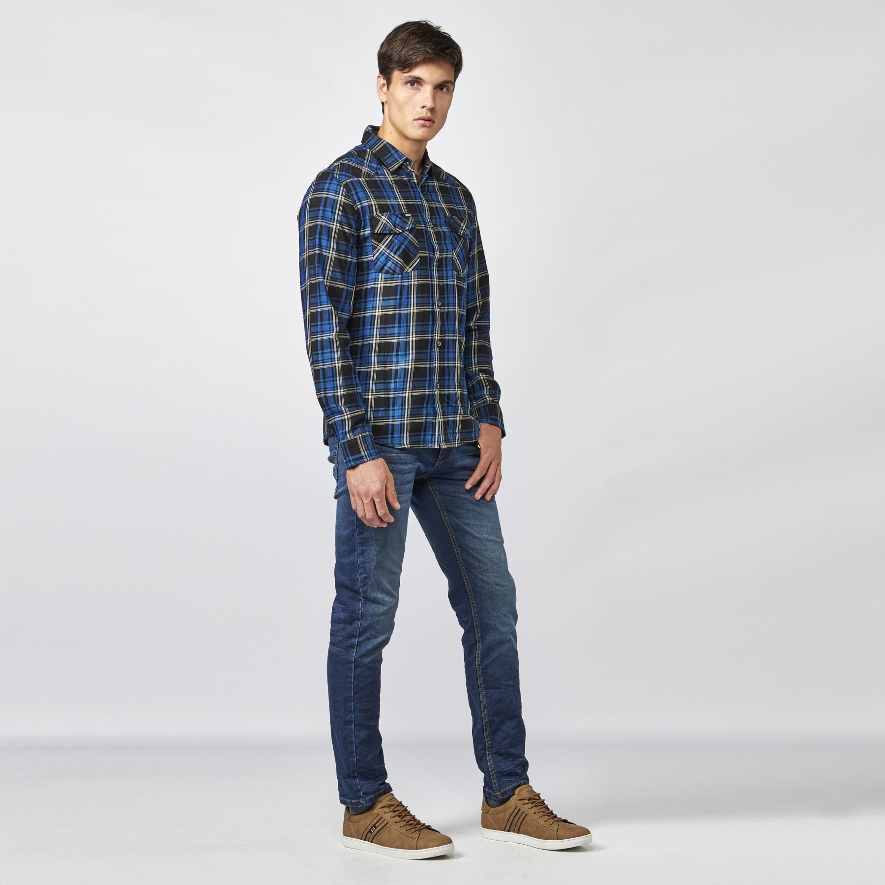 Camisa manga larga denim