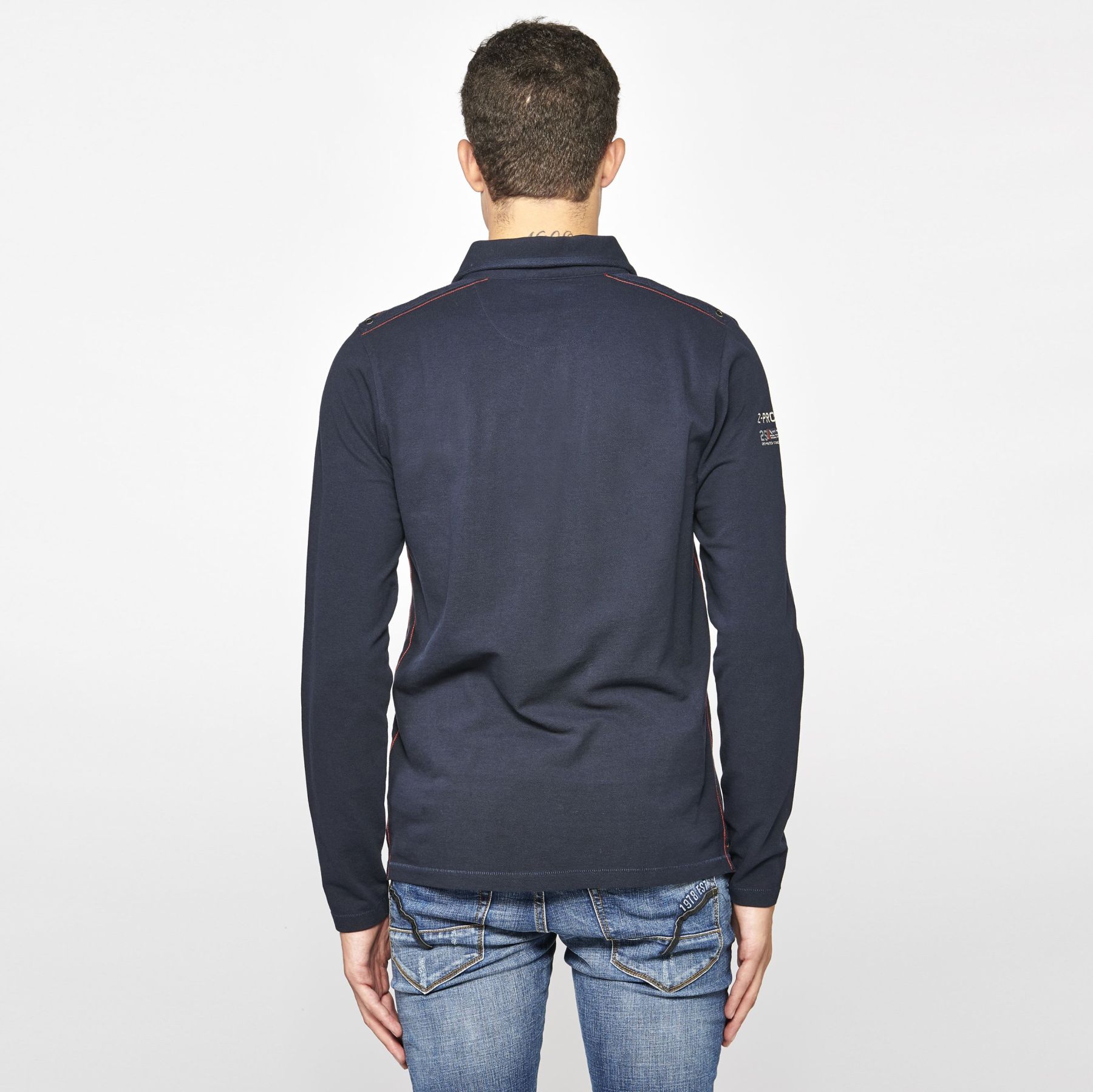 Polo manga larga piqué 5