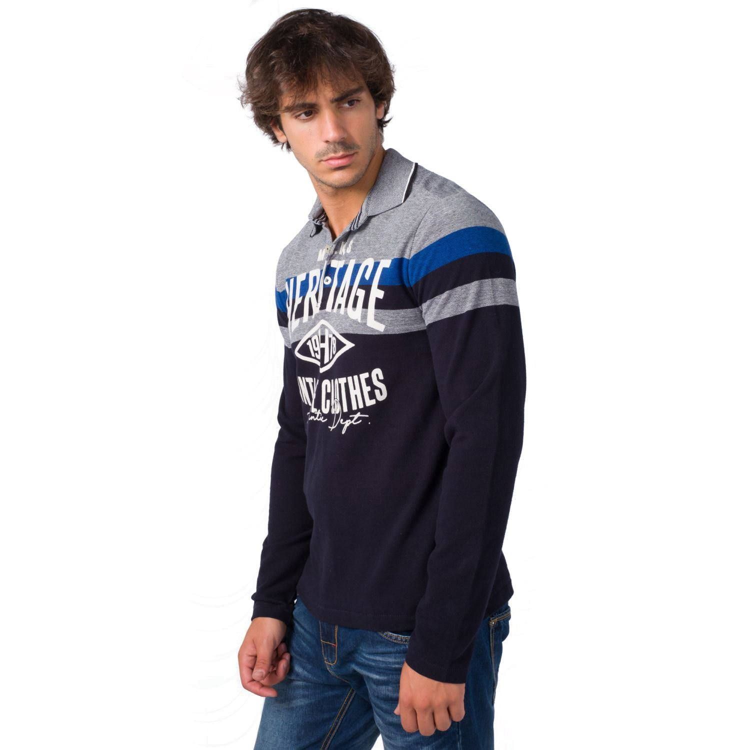 Polo rayas piquÉ estampado heritage 2