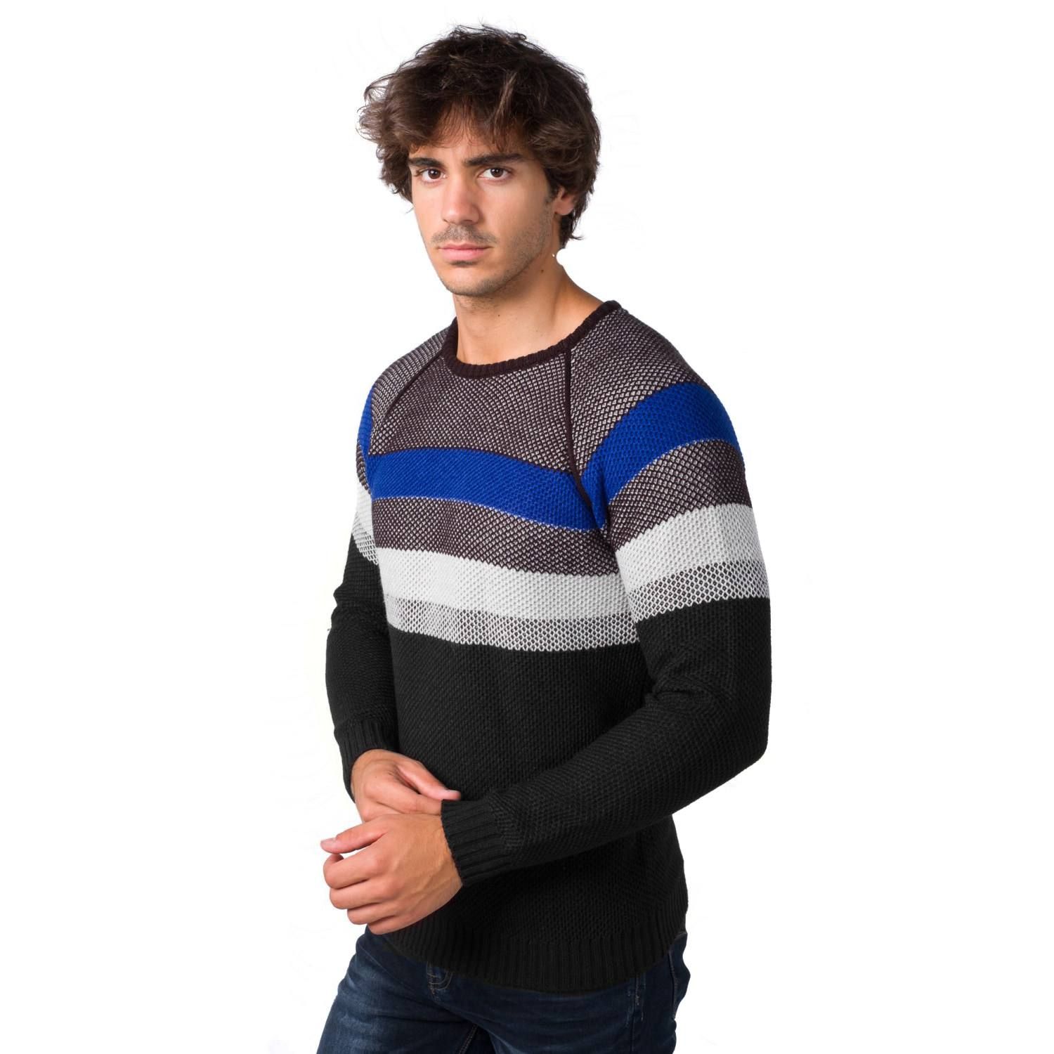 Jersey tricot rayas cuello redondo 2