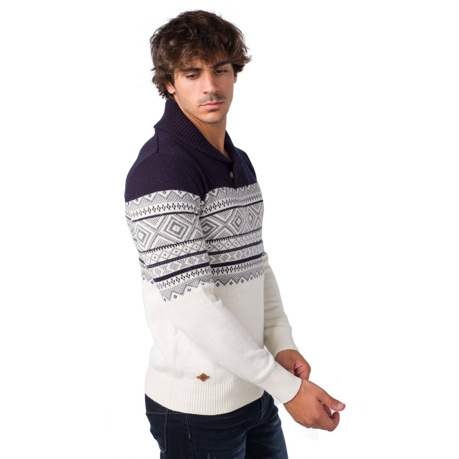 Jersey tricot jacquard cuello smoking 3