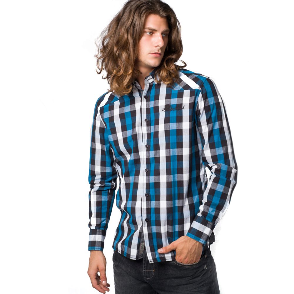 Plaid washed shirt 2