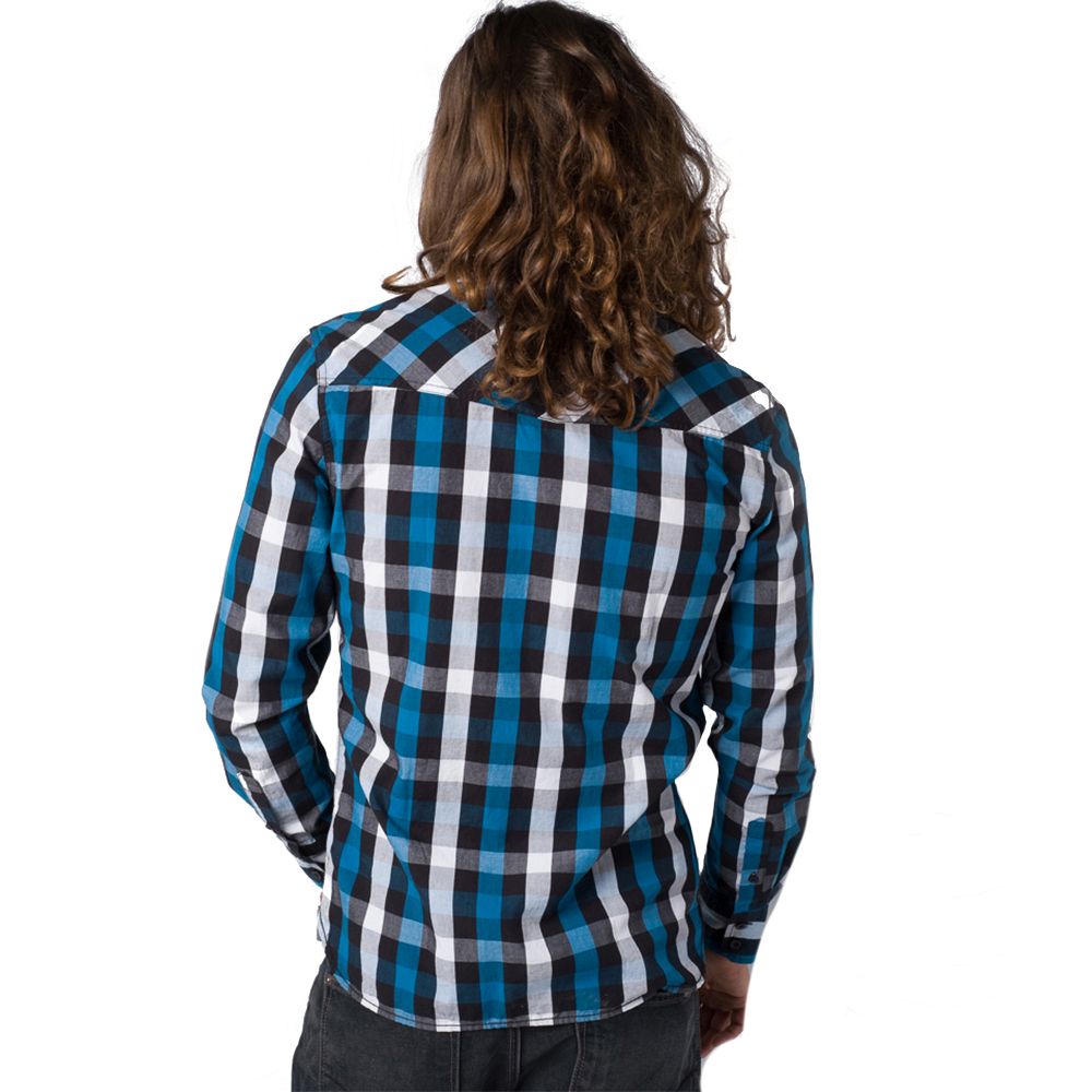 Plaid washed shirt 3