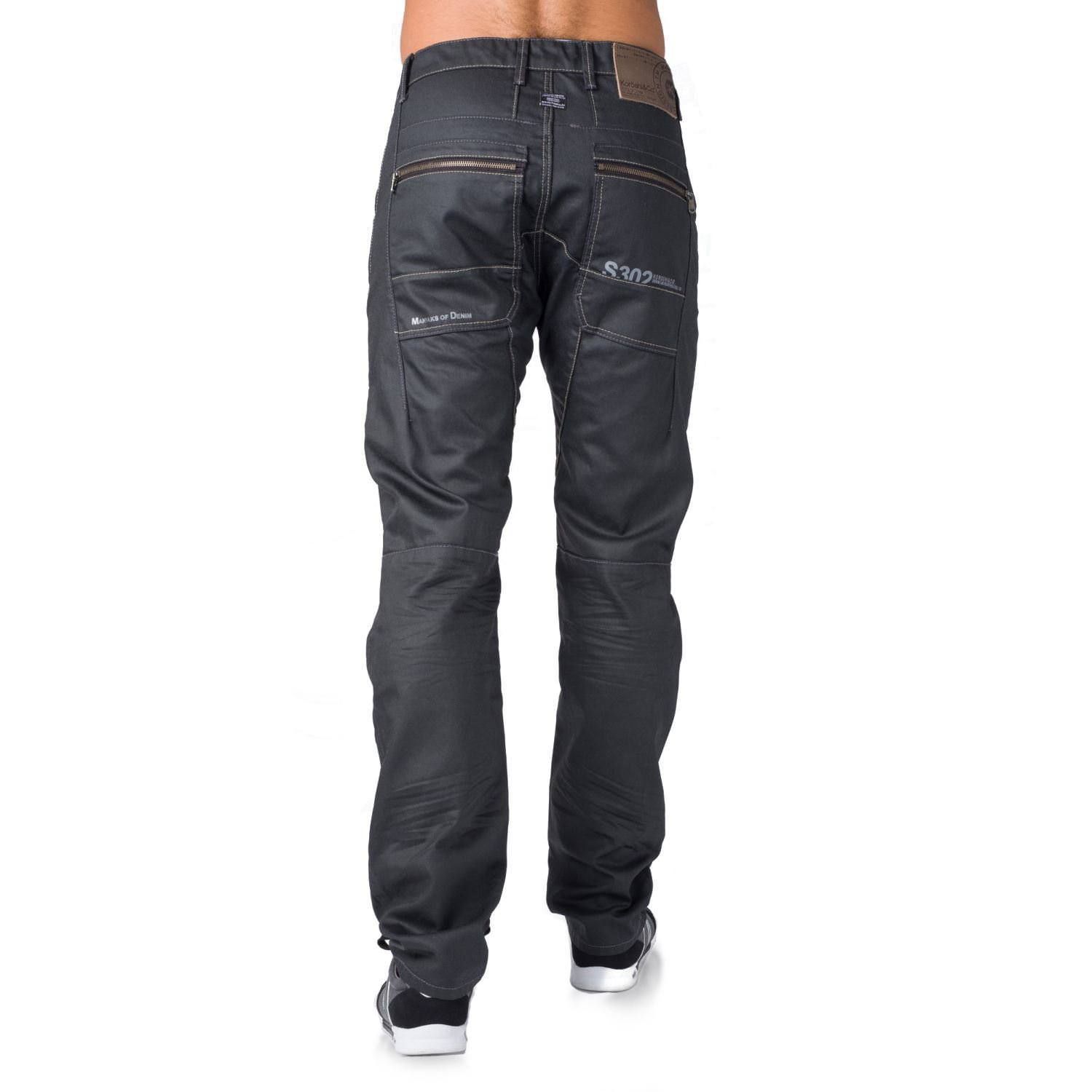 Pant denim loose fit encerado 1