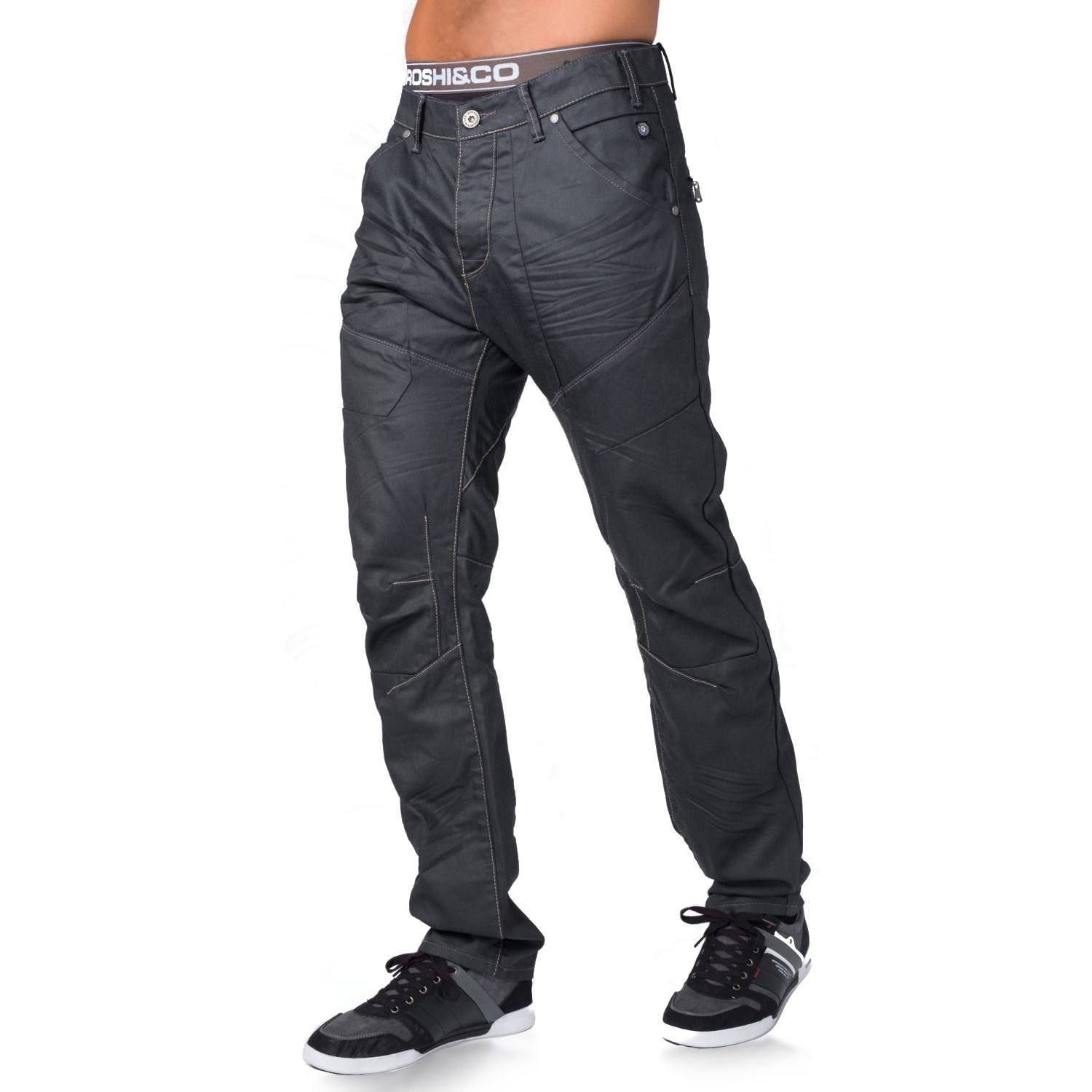 Pant denim loose fit encerado 2