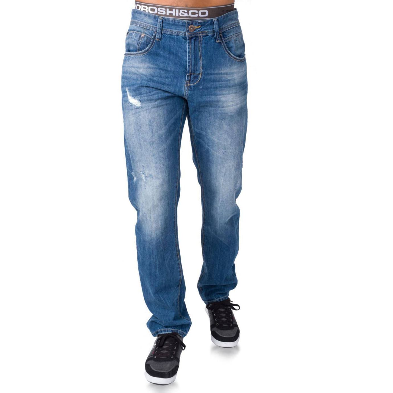 Pant denim comfort fit azul