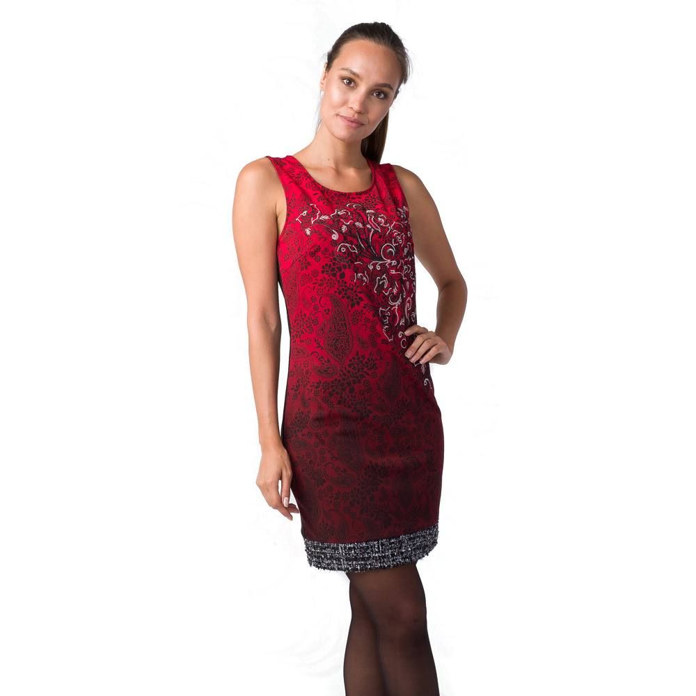 Vestido tirantes estampado con forro 2