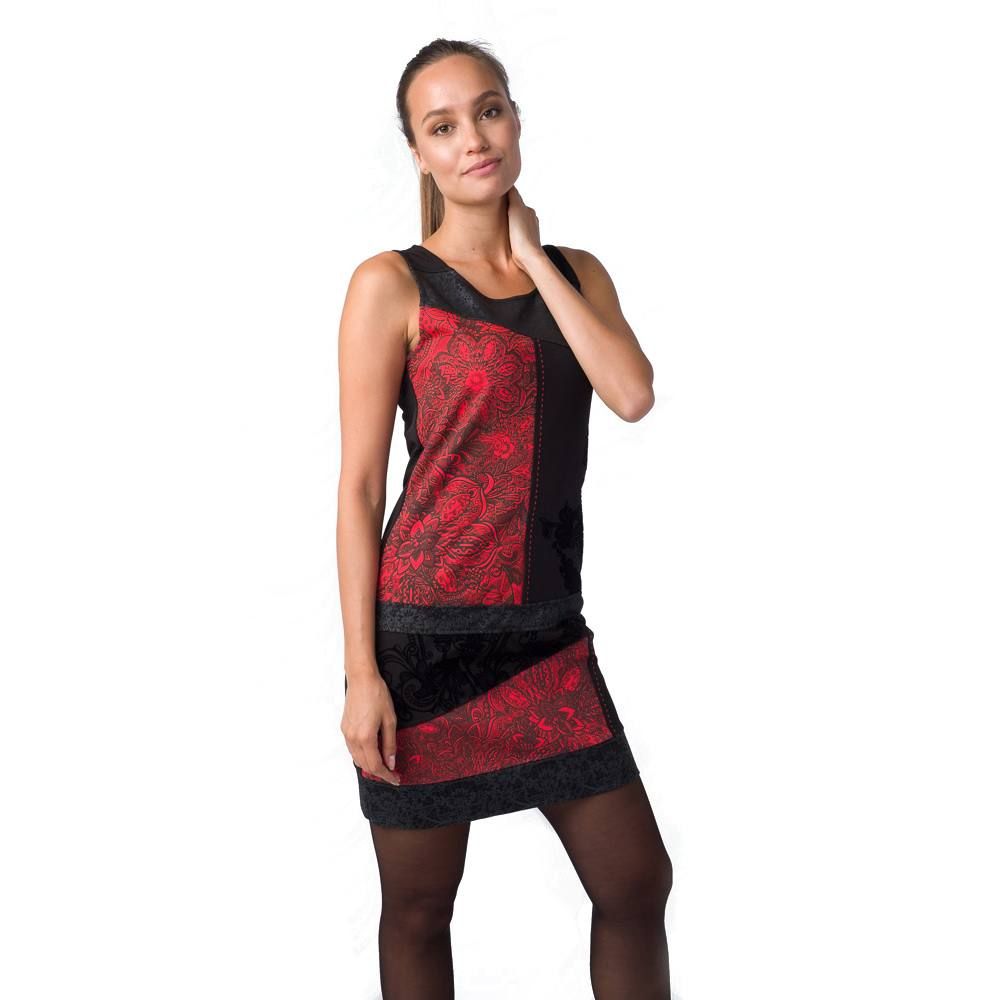 Vestido tirantes estampado 2