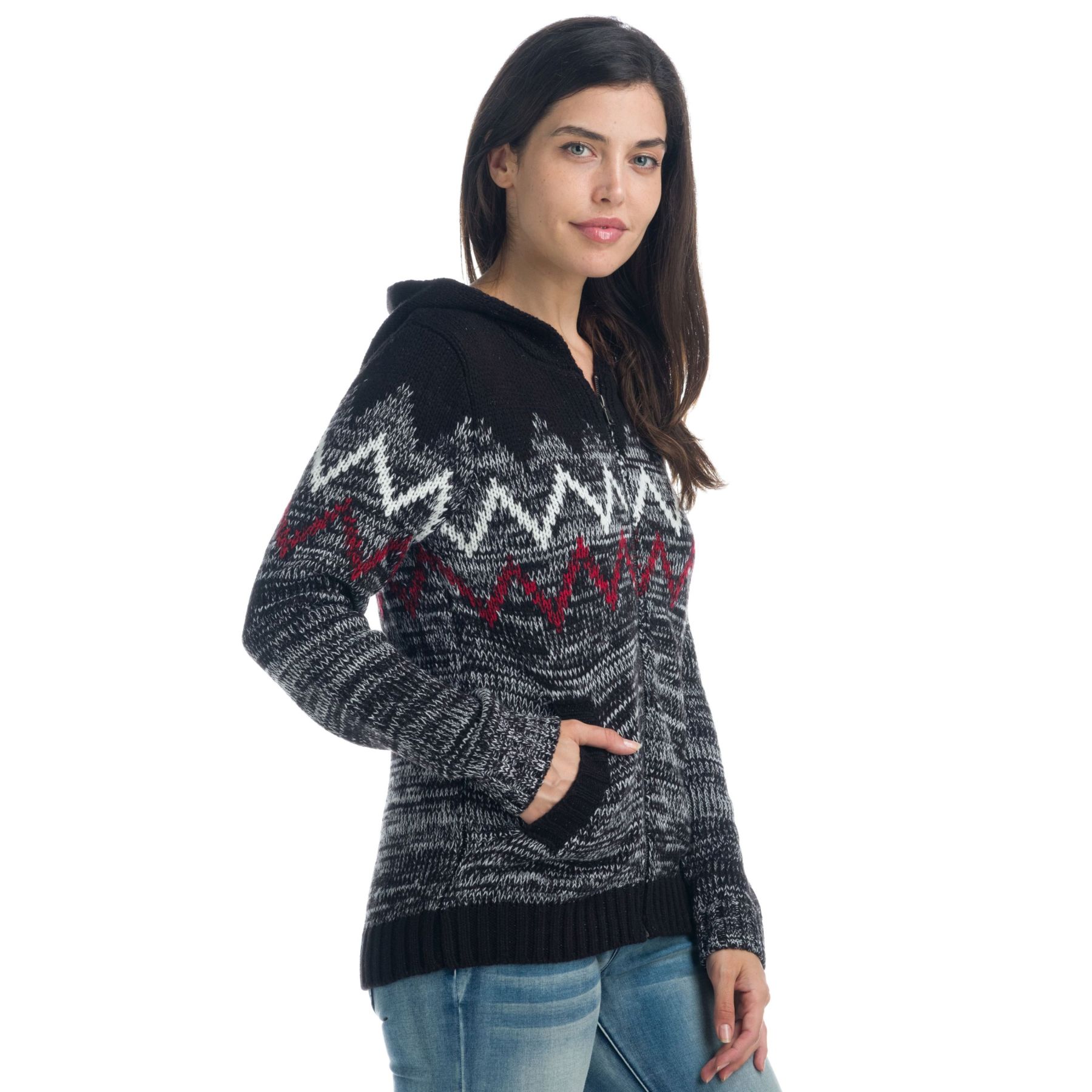 Chaqueta de estampado en zig zag 1